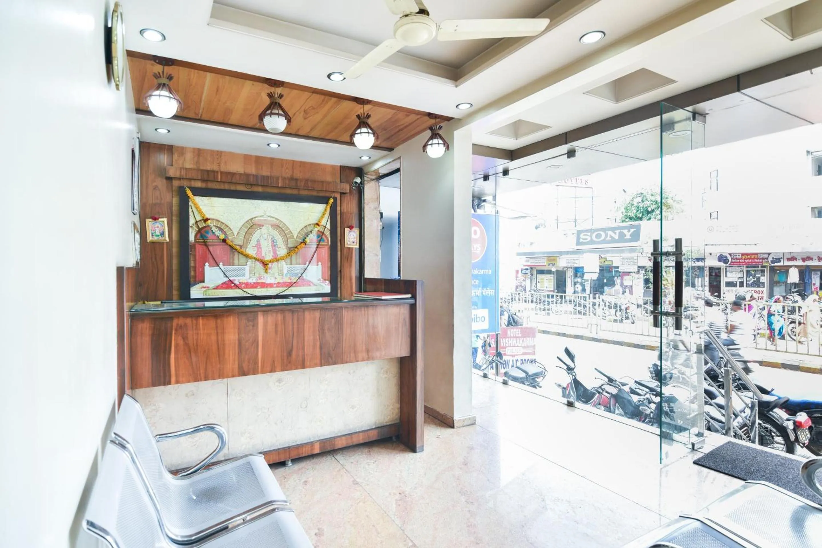 Seating area in Sai Vishwakarma Palace