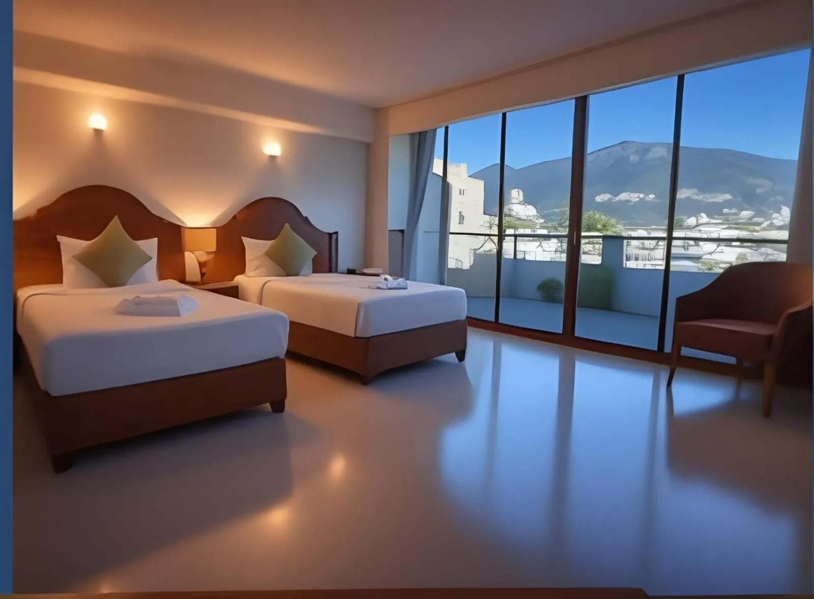 Bed in Hack Patong Beach Hotel