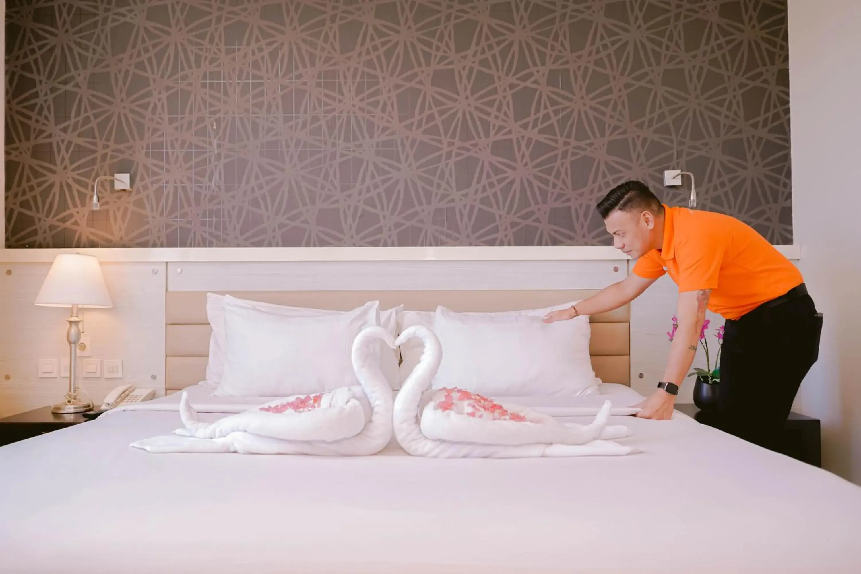 Bed in Sahid T-More Hotel Bed in Sahid T-More Hotel