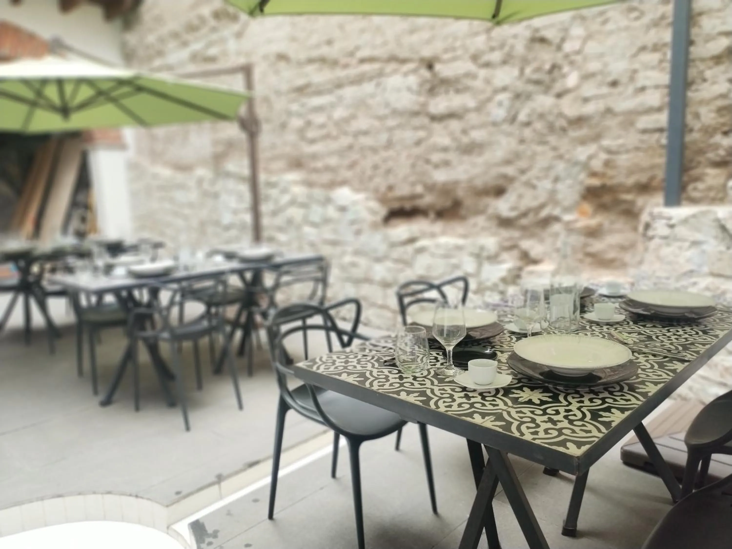 Patio in Hotel Casa Chanehque