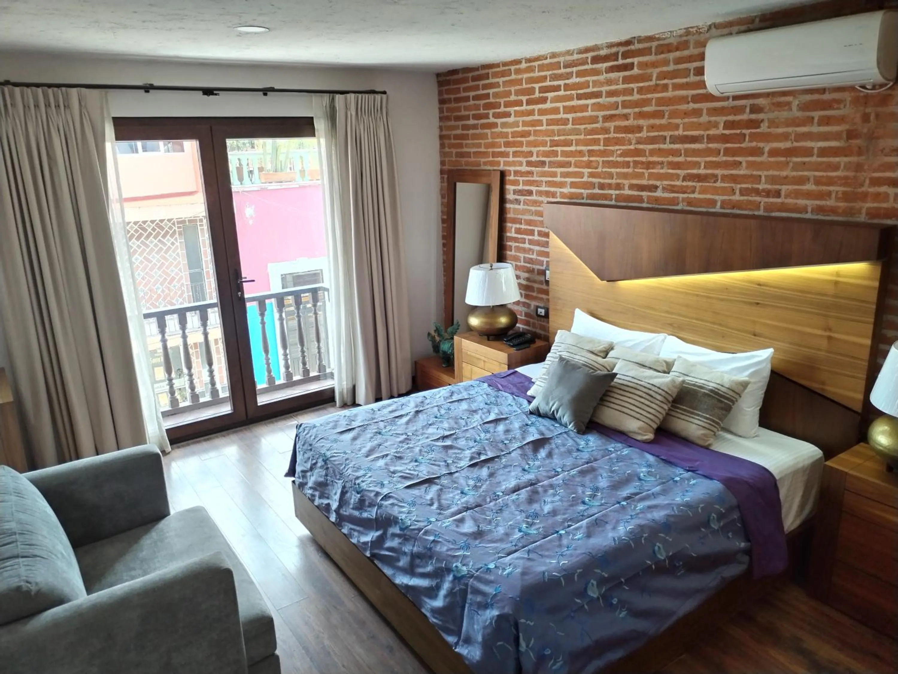 View (from property/room), Bed in Hotel Casa Chanehque