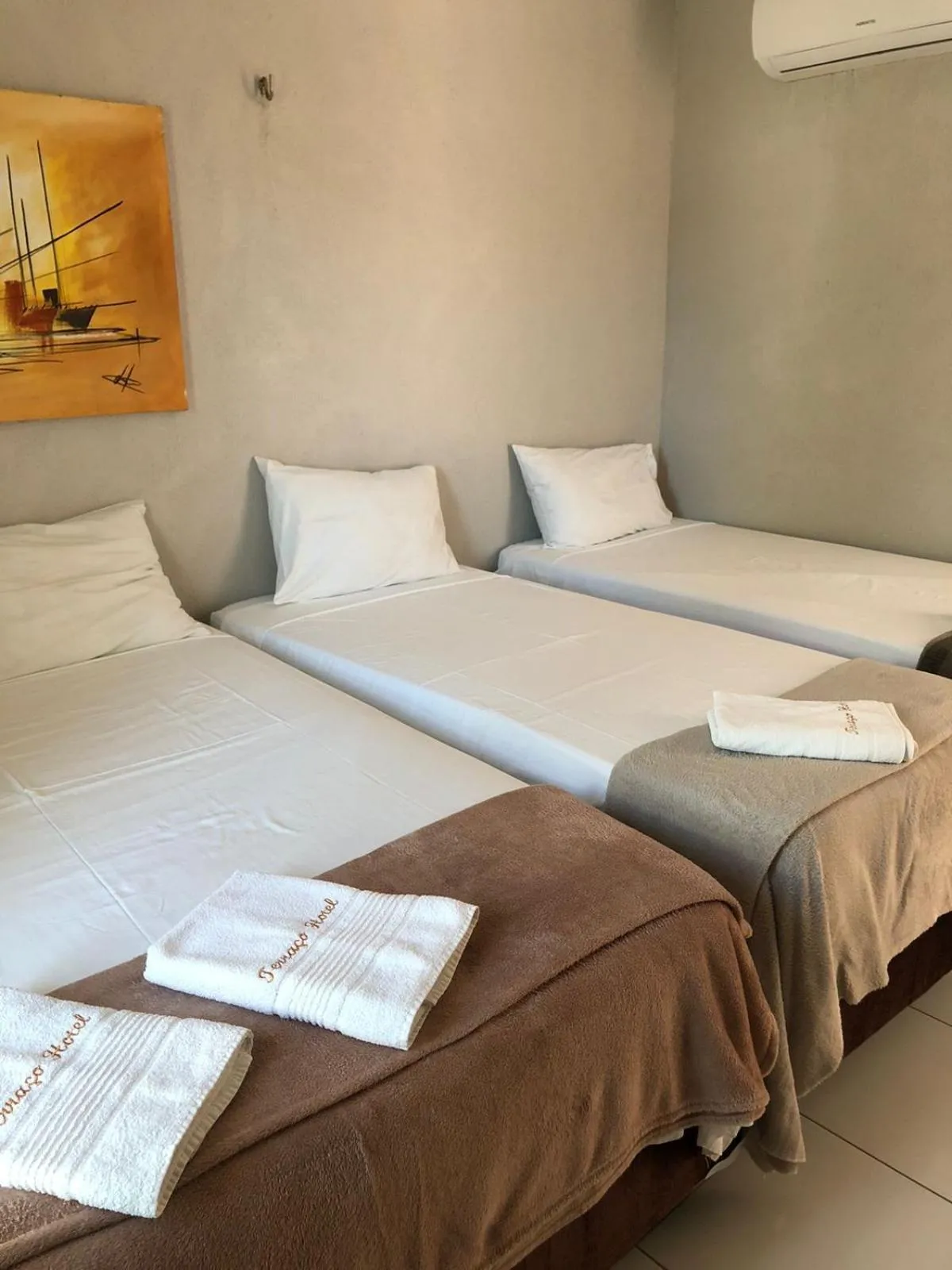 Bed in Terraço Hotel Lagoinha