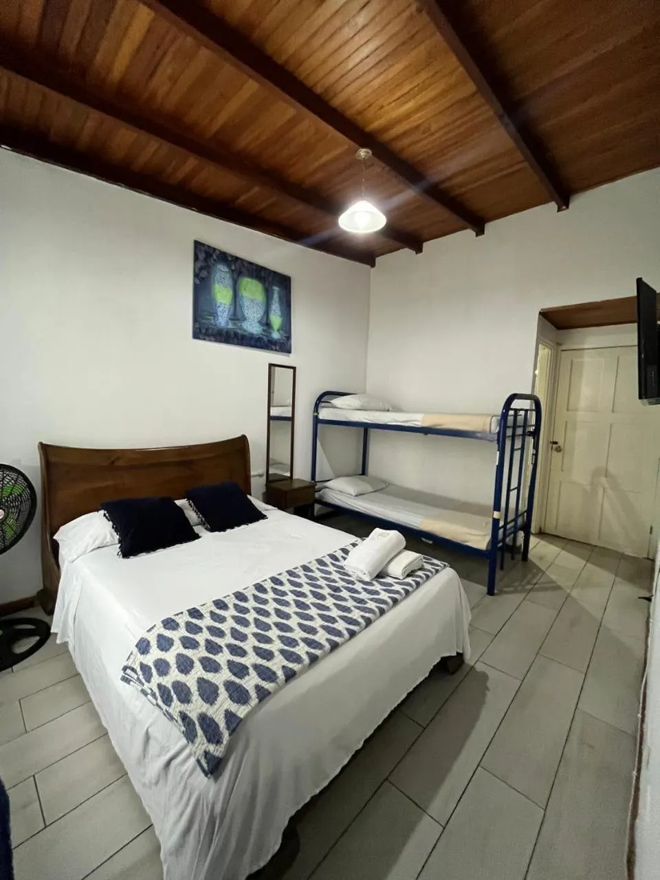 Bed in Gaudy's Hotel