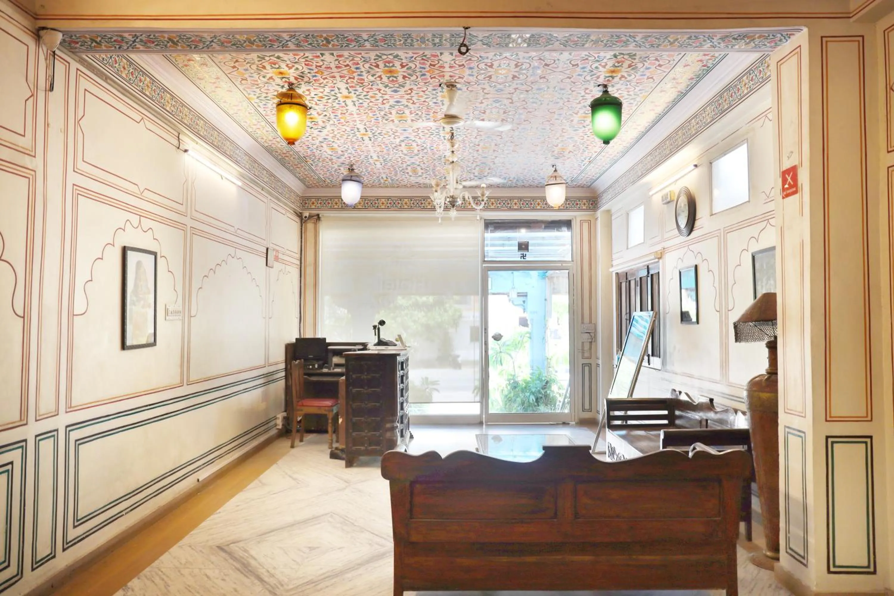 Seating area in Hotel Raghuraj palace