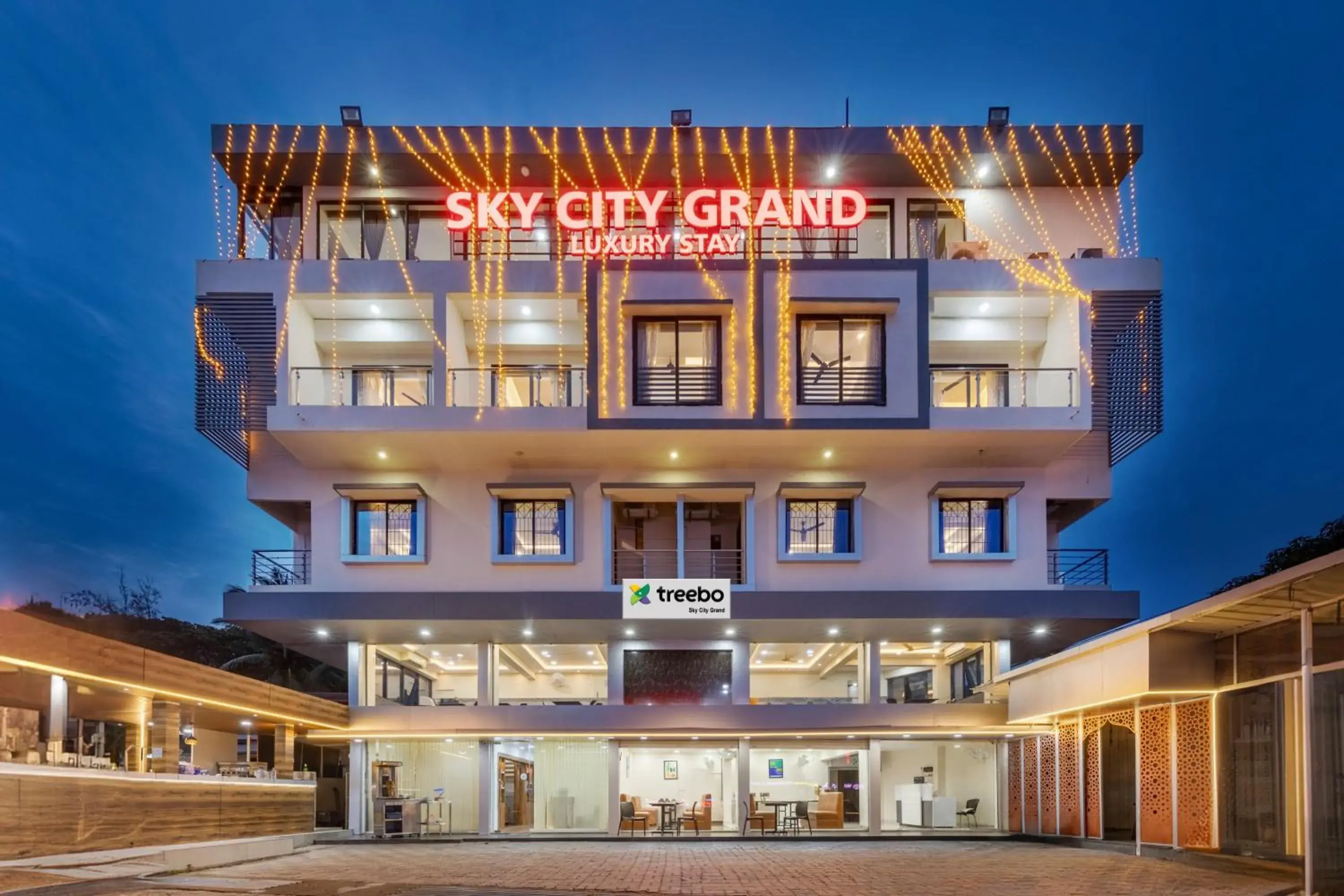 Facade/entrance in Treebo Sky City Grand, 5 Min From Mangalore Airport Facade/entrance in Treebo Sky City Grand, 5 Min From Mangalore Airport