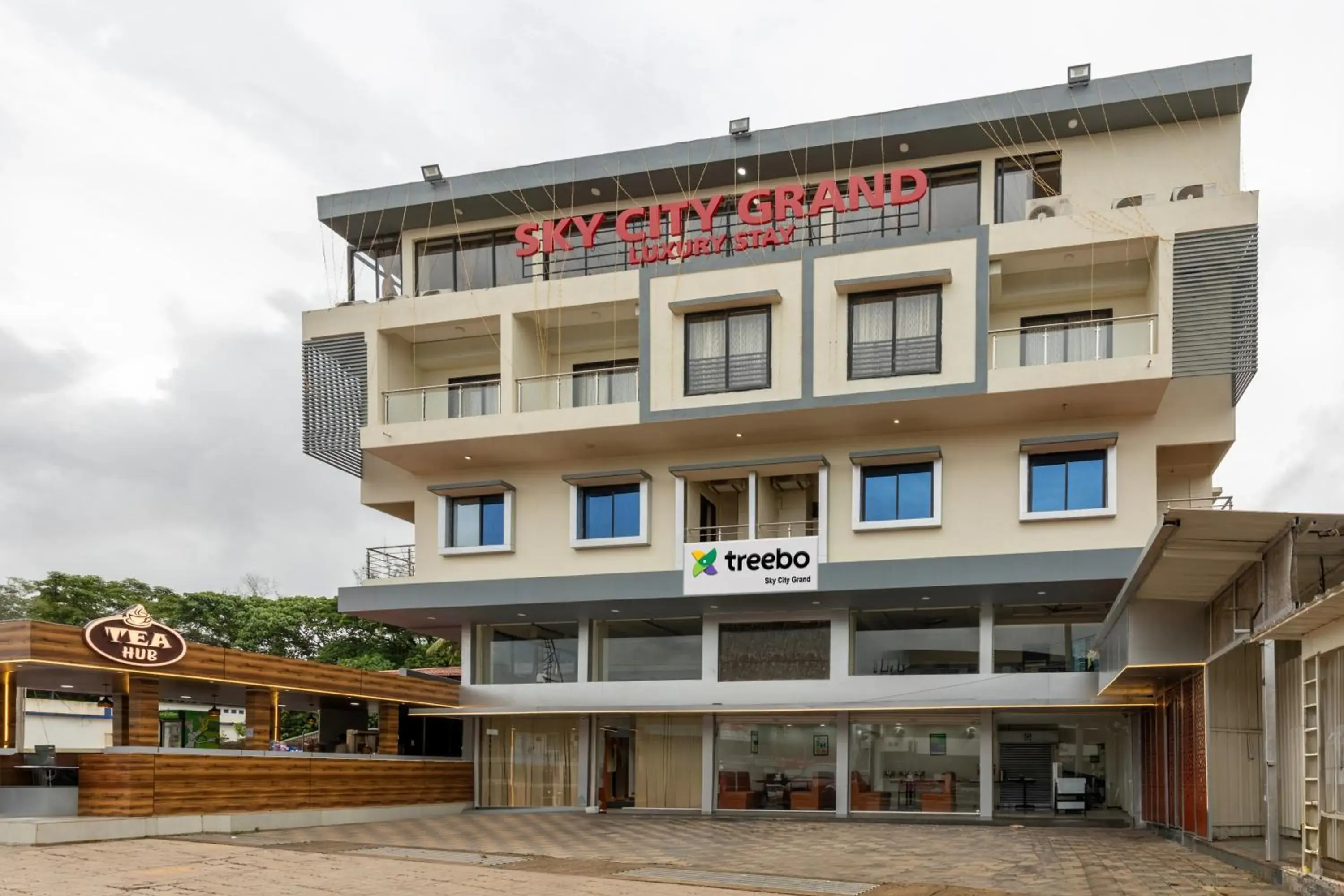Facade/entrance in Treebo Sky City Grand, 5 Min From Mangalore Airport Facade/entrance in Treebo Sky City Grand, 5 Min From Mangalore Airport