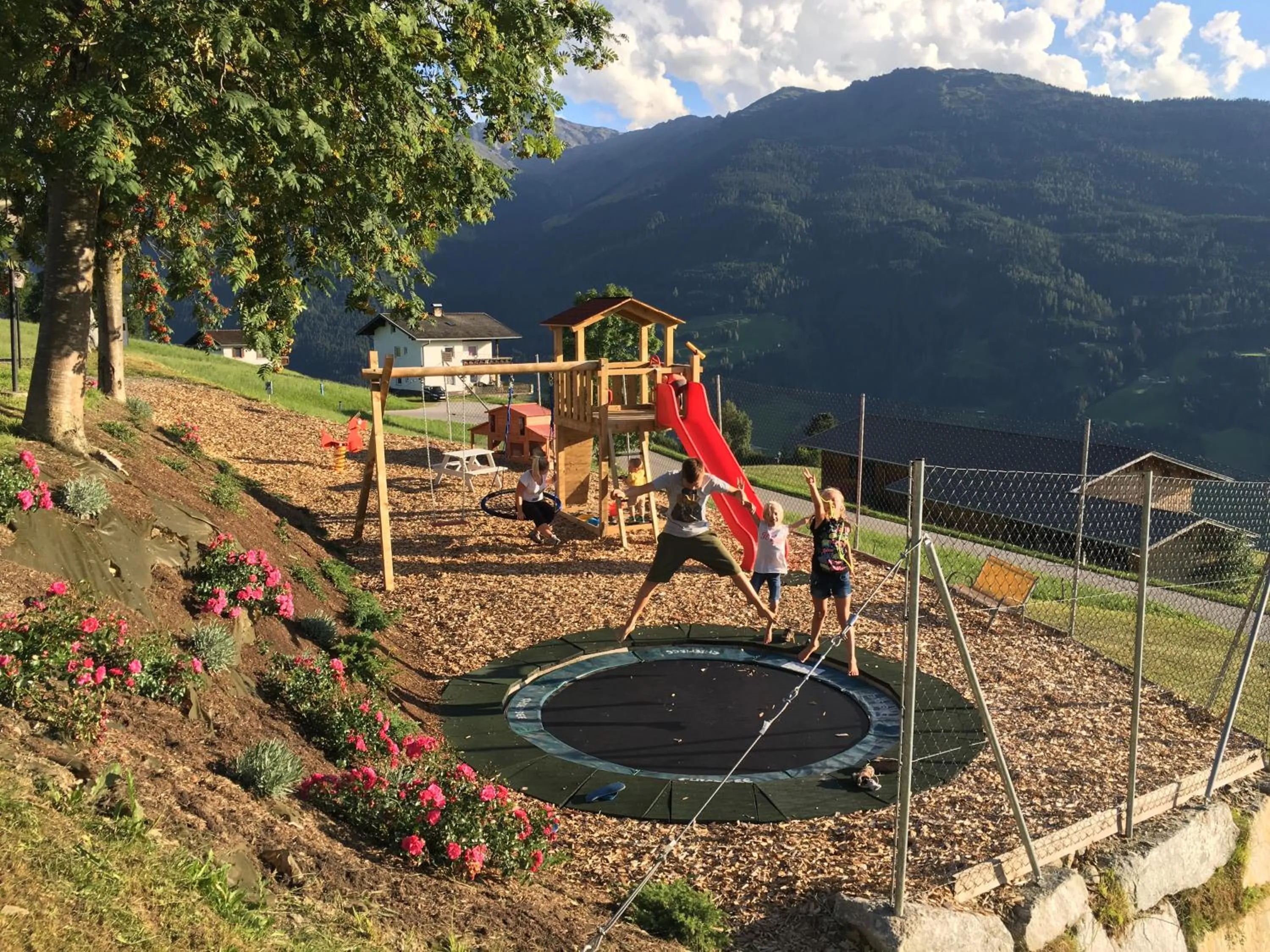 Children play ground in Ferienpension Steiner
