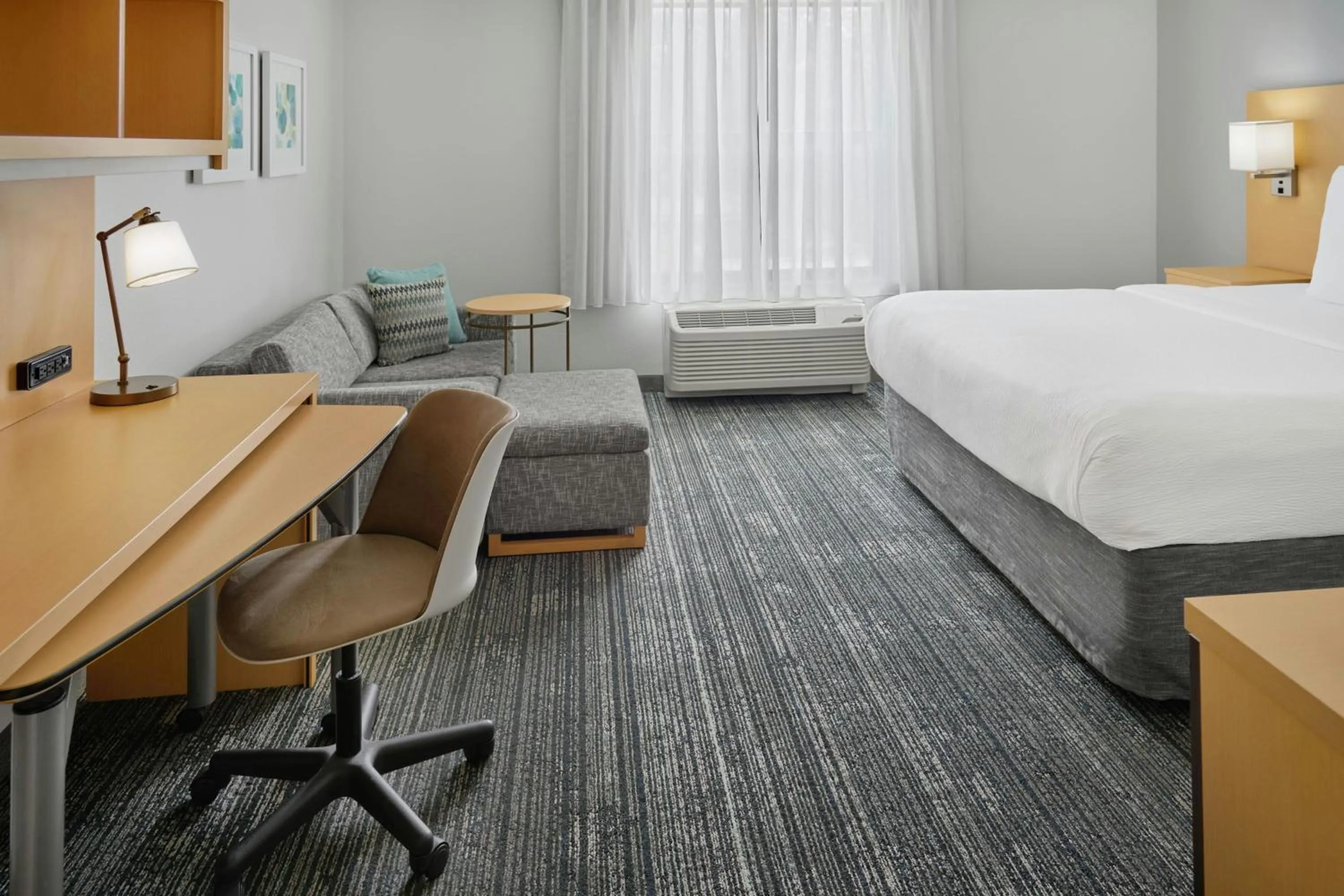 Photo of the whole room, Bed in TownePlace Suites by Marriott Lawrence Downtown