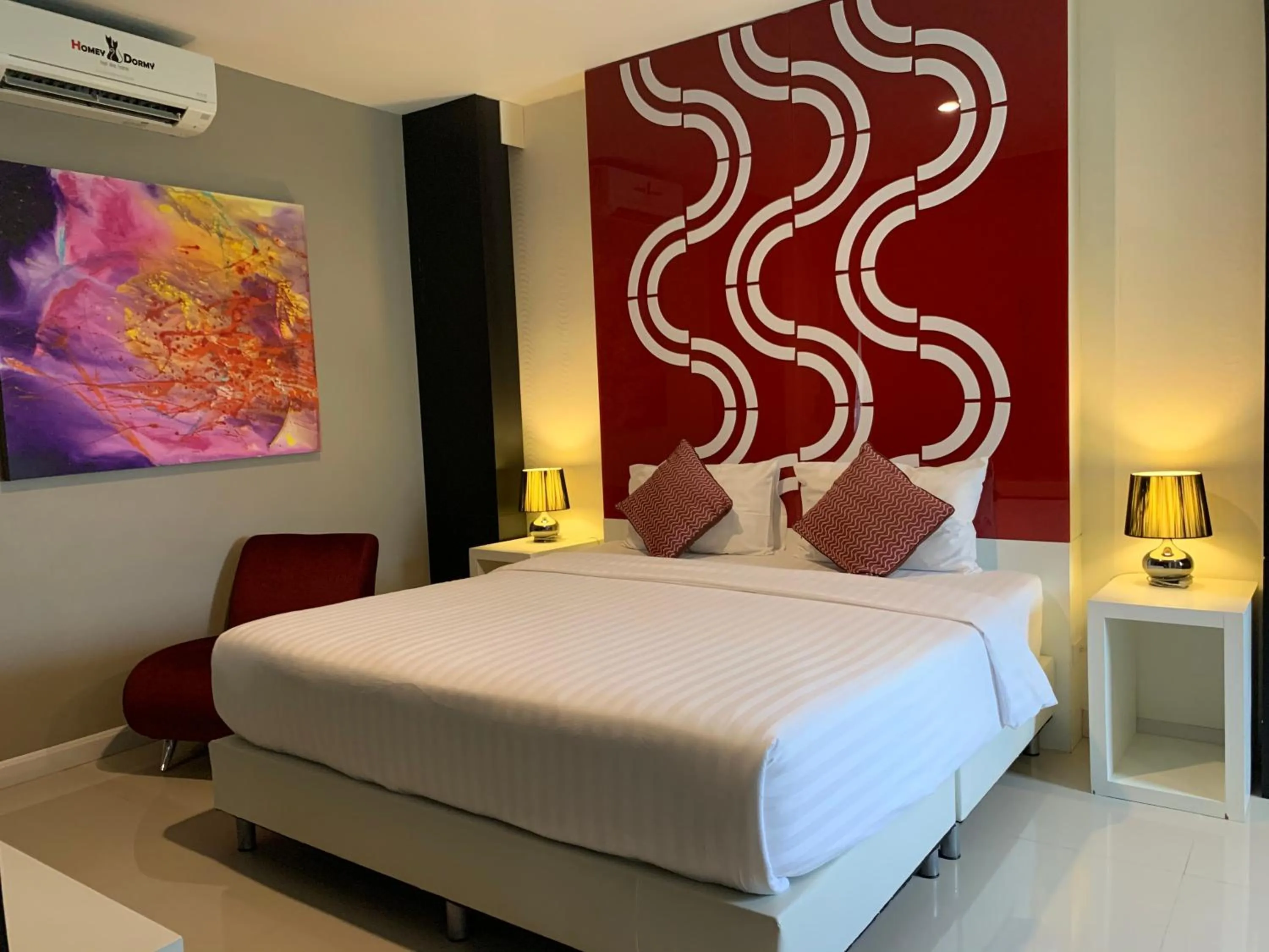 Bedroom, Bed in Homey Dormy Chiangrai