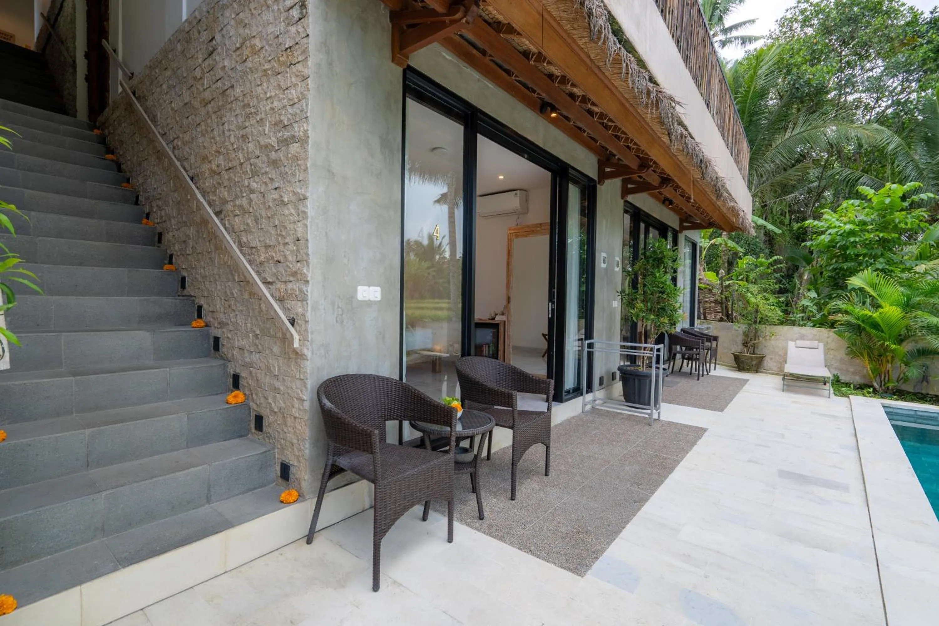 Balcony/Terrace in Bali View Ubud Hotel