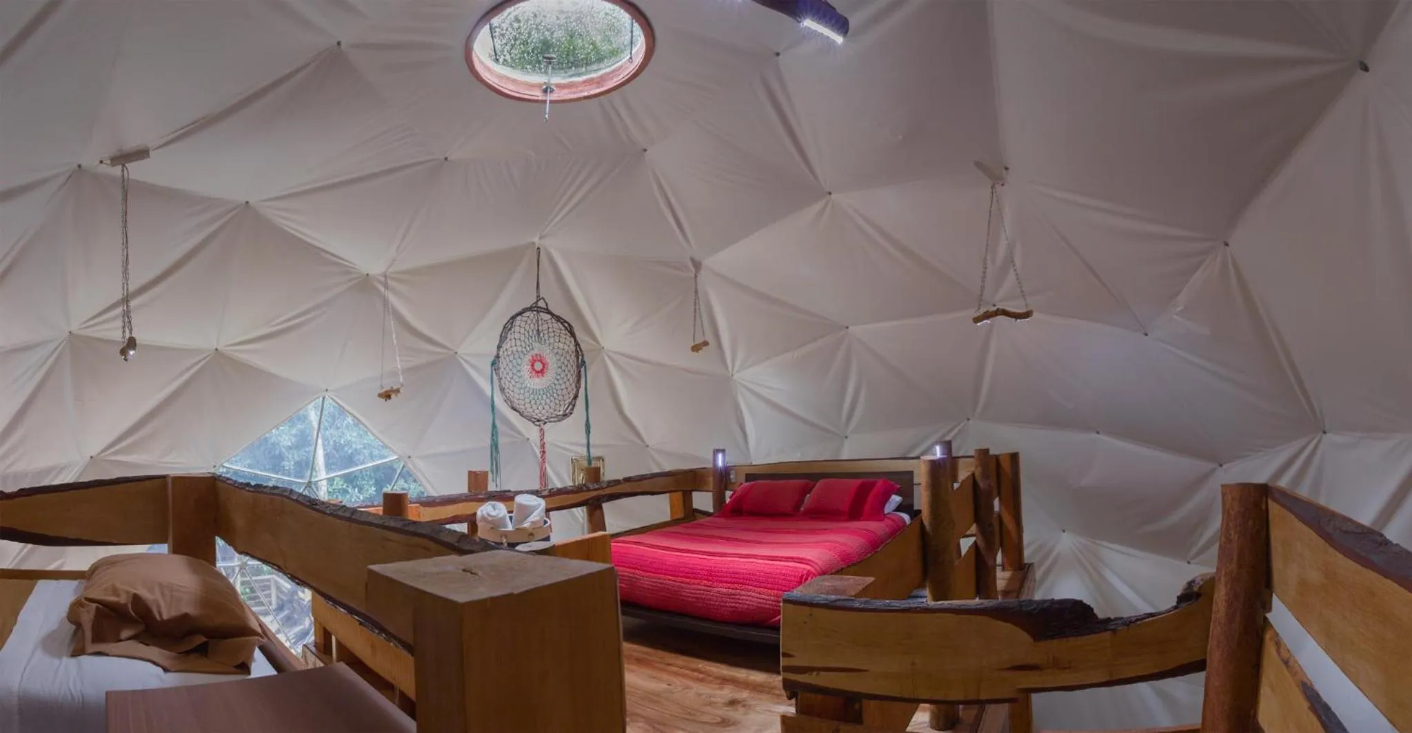 Bed in Cabañas Ensenada Bosque Nativo