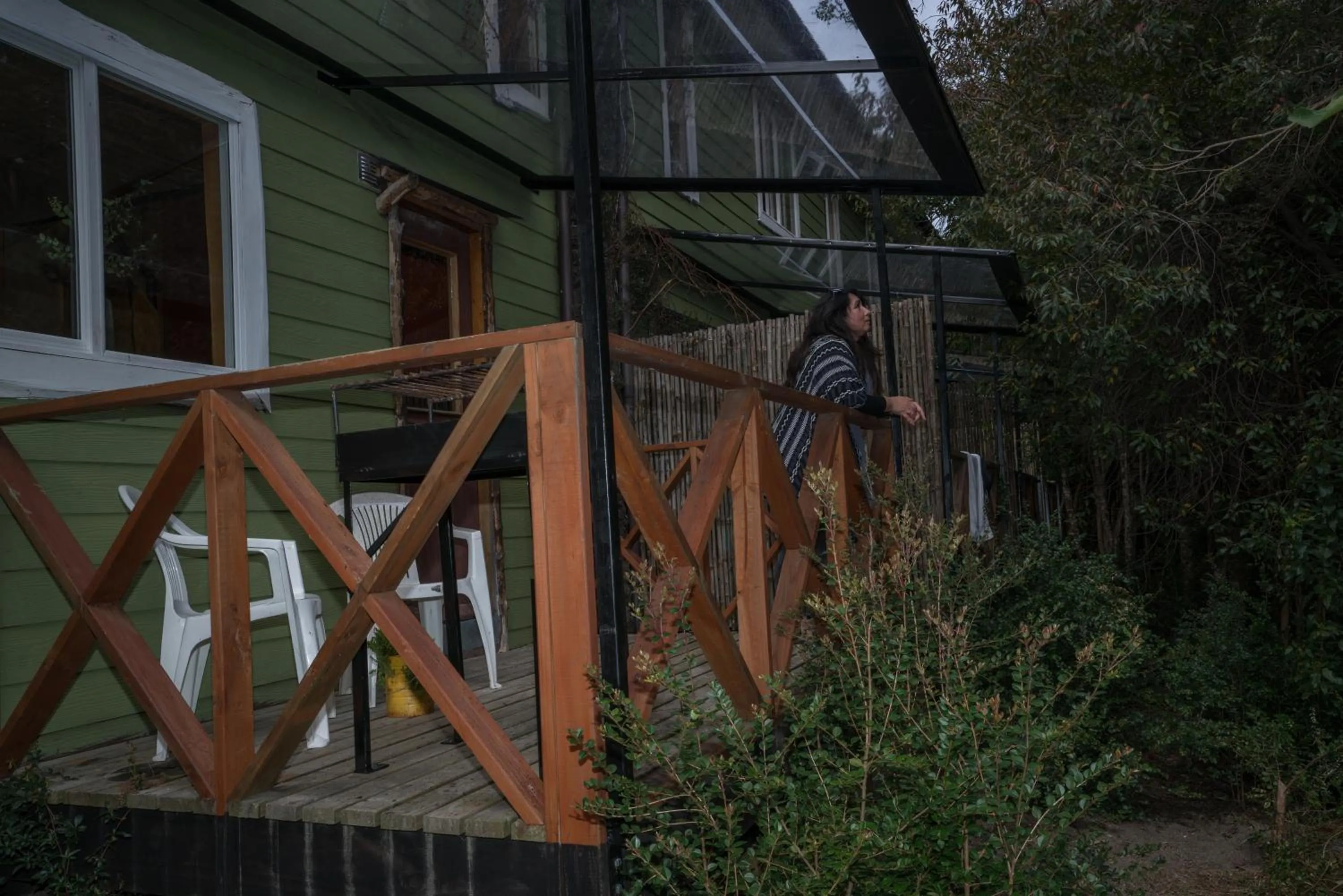 Balcony/Terrace in Cabañas Ensenada Bosque Nativo