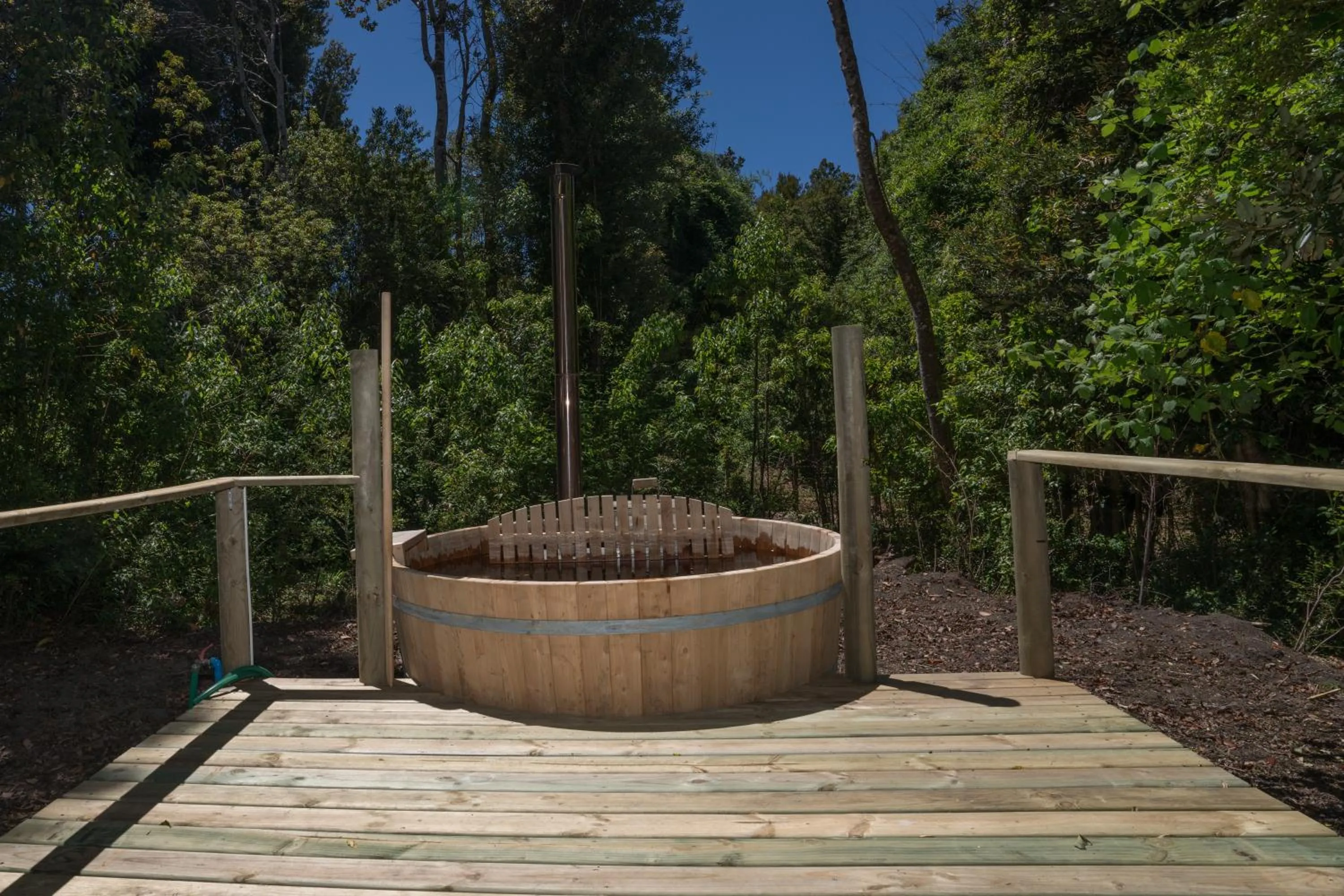 Balcony/Terrace in Cabañas Ensenada Bosque Nativo