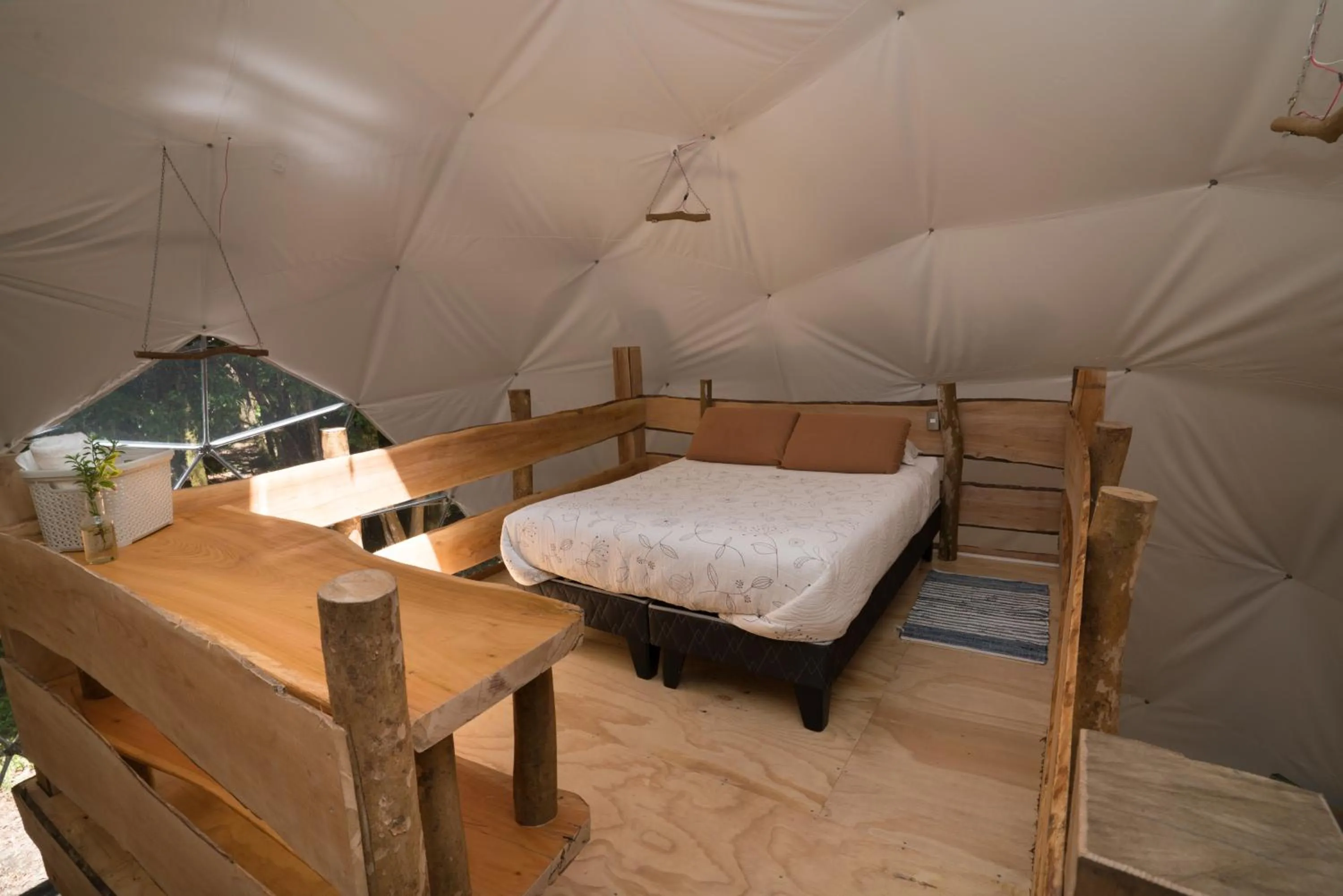 Photo of the whole room, Bed in Cabañas Ensenada Bosque Nativo