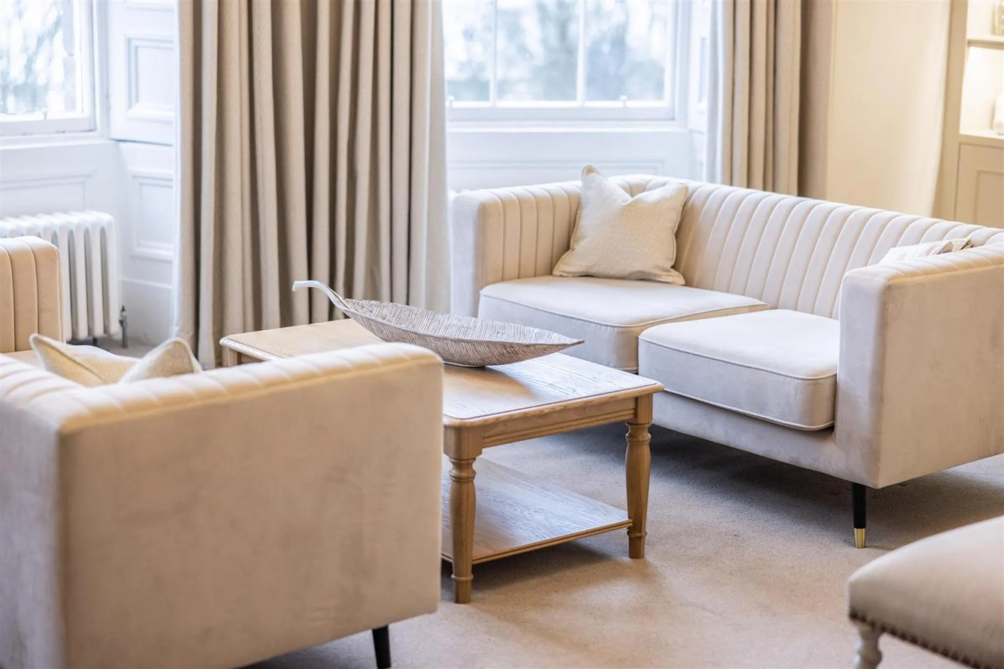 Seating area in Marshall Meadows Manor House