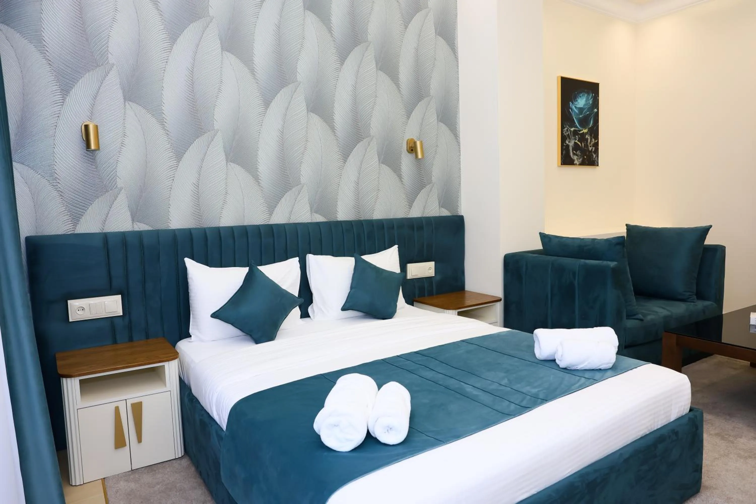 Bed in Ketrin Hotel Restaurant