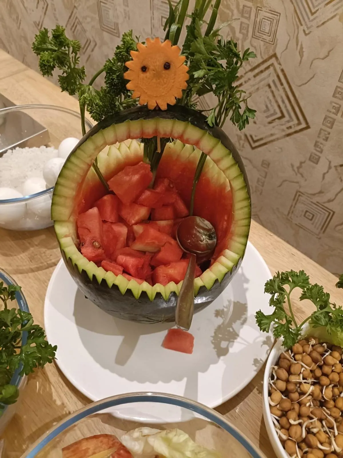 Breakfast in The Ontime Hotel, Bangalore