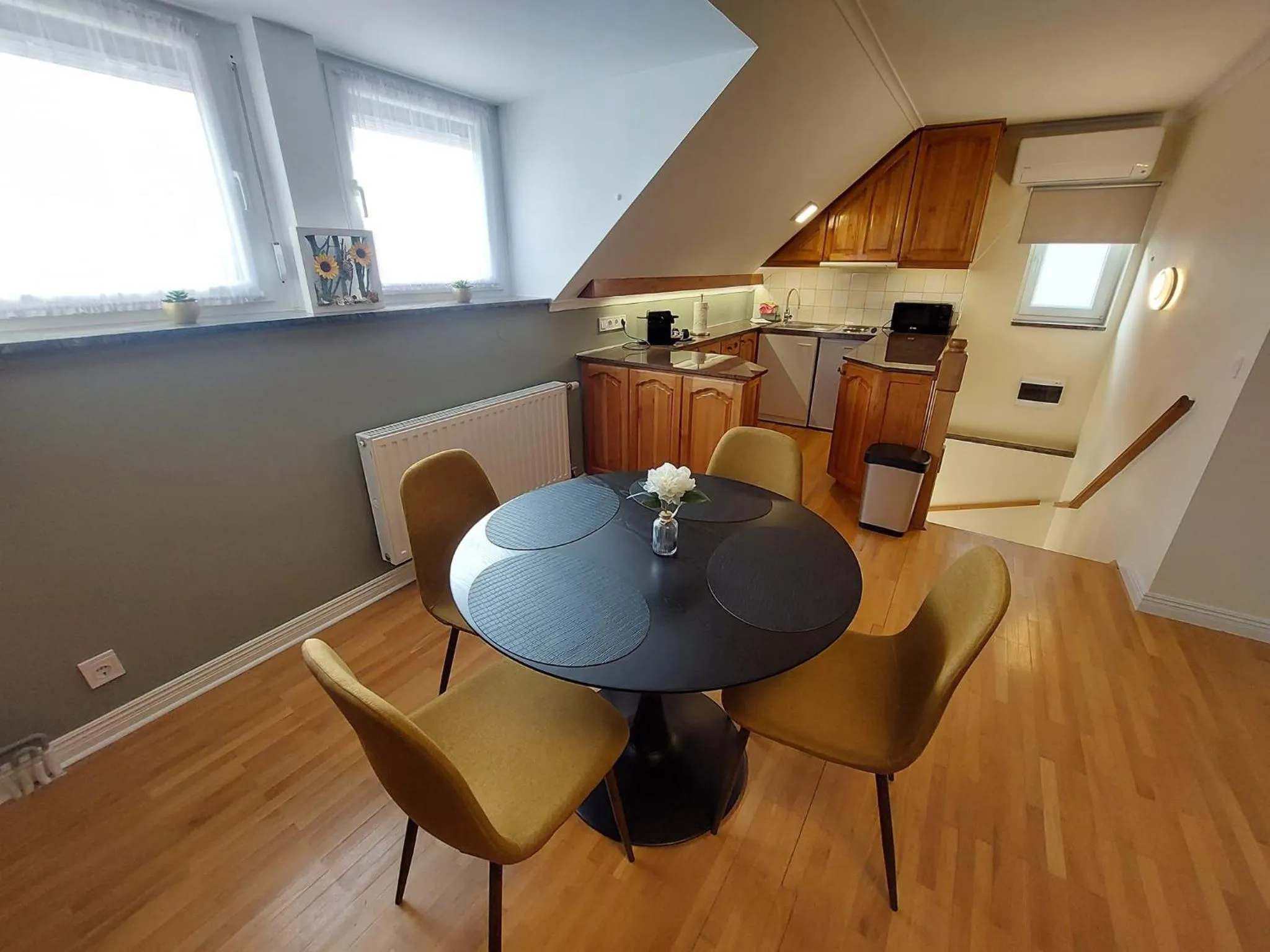 Kitchen or kitchenette in Bük City Apartments - Bük - Bükfurdő