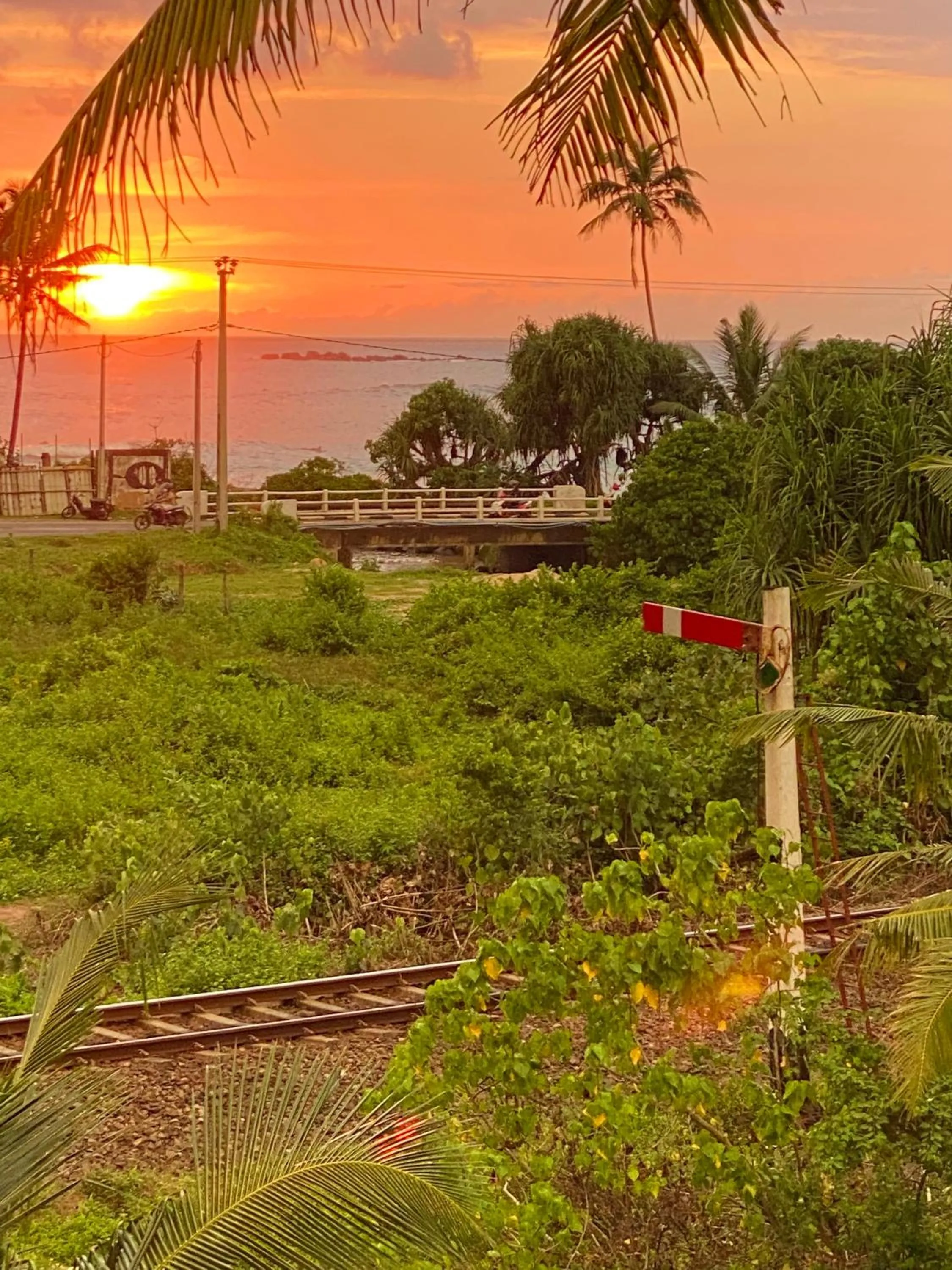 Sea view in Asanka Surf House & Restaurant with pool