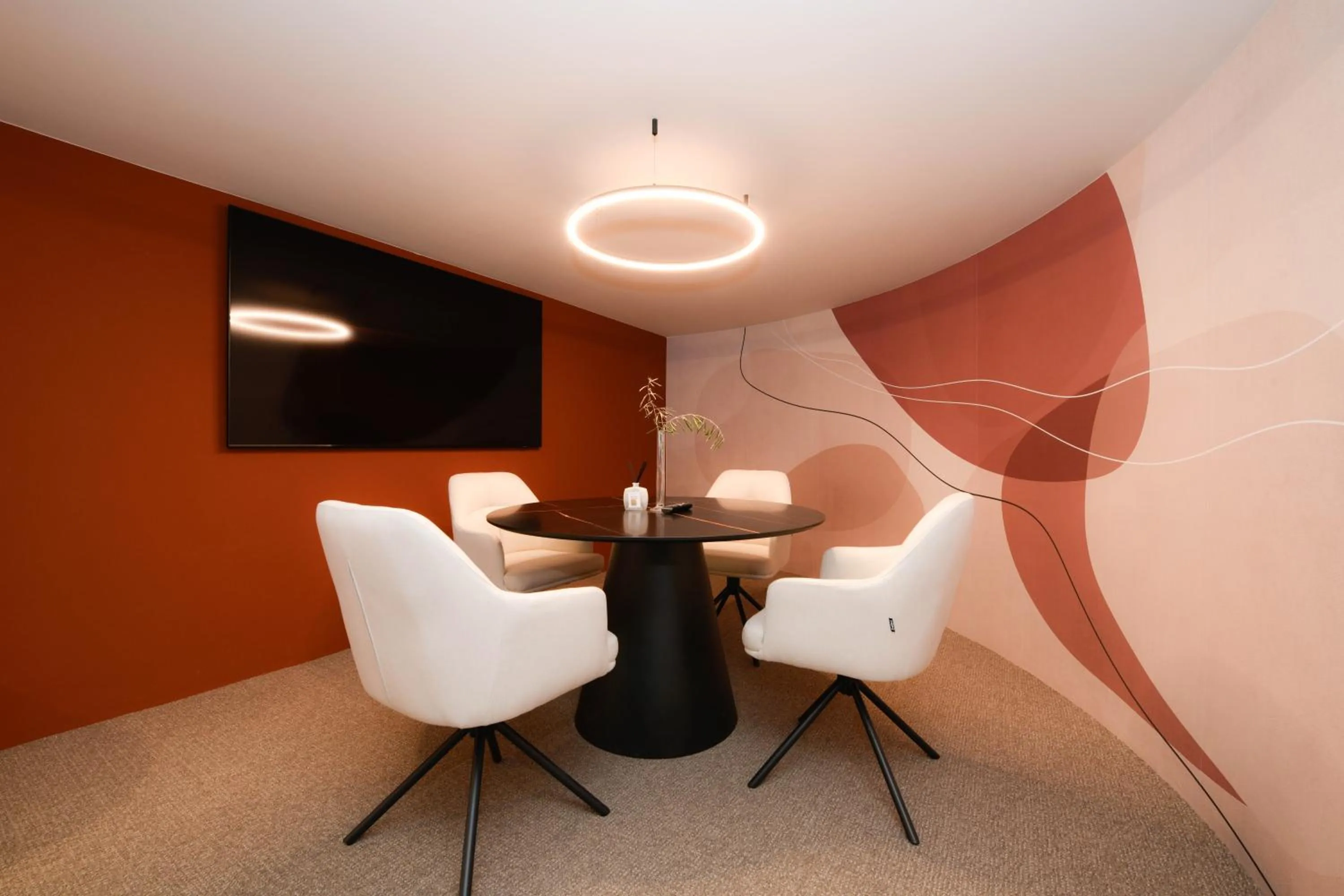 Seating area in Hotel Garda