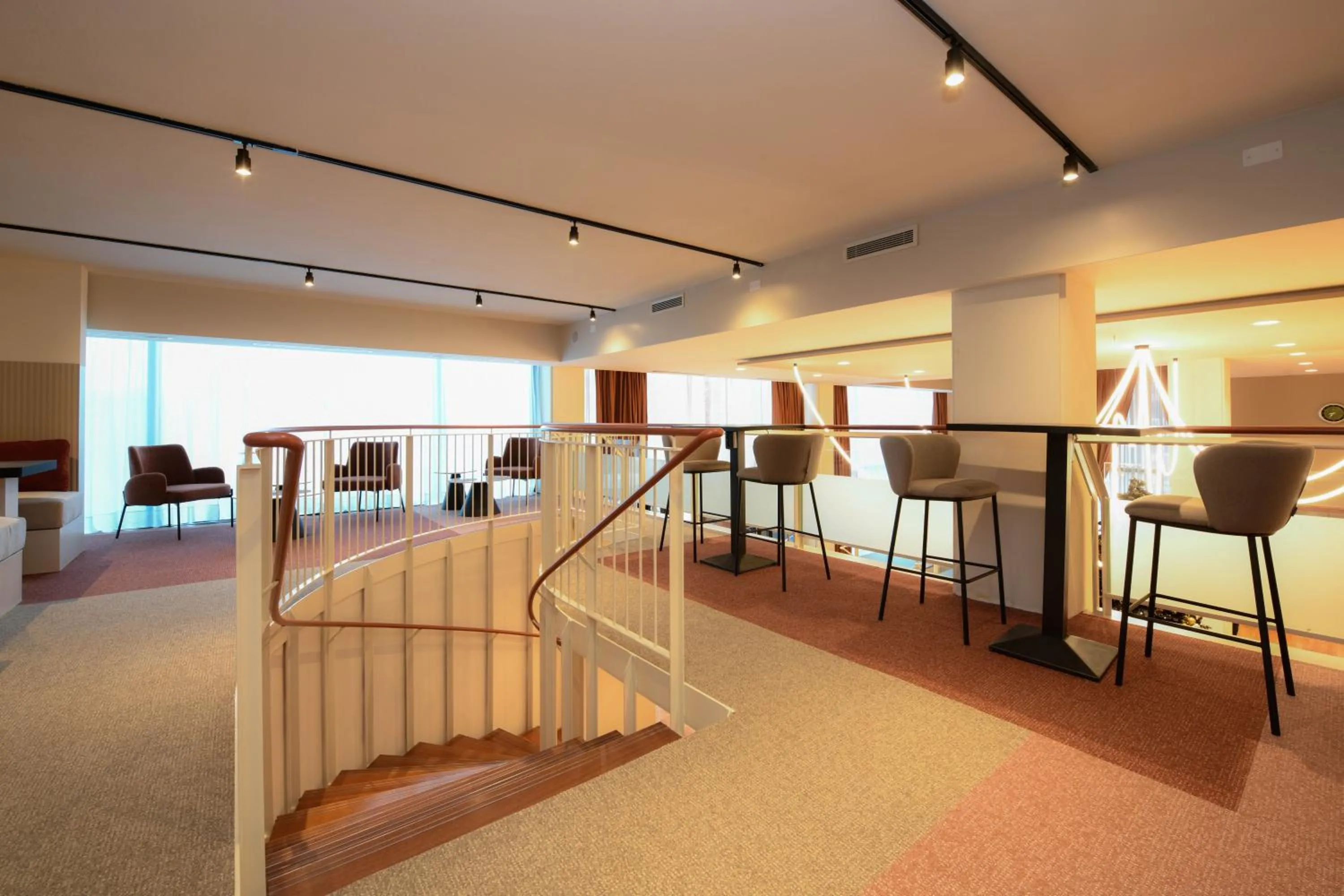 Seating area in Hotel Garda