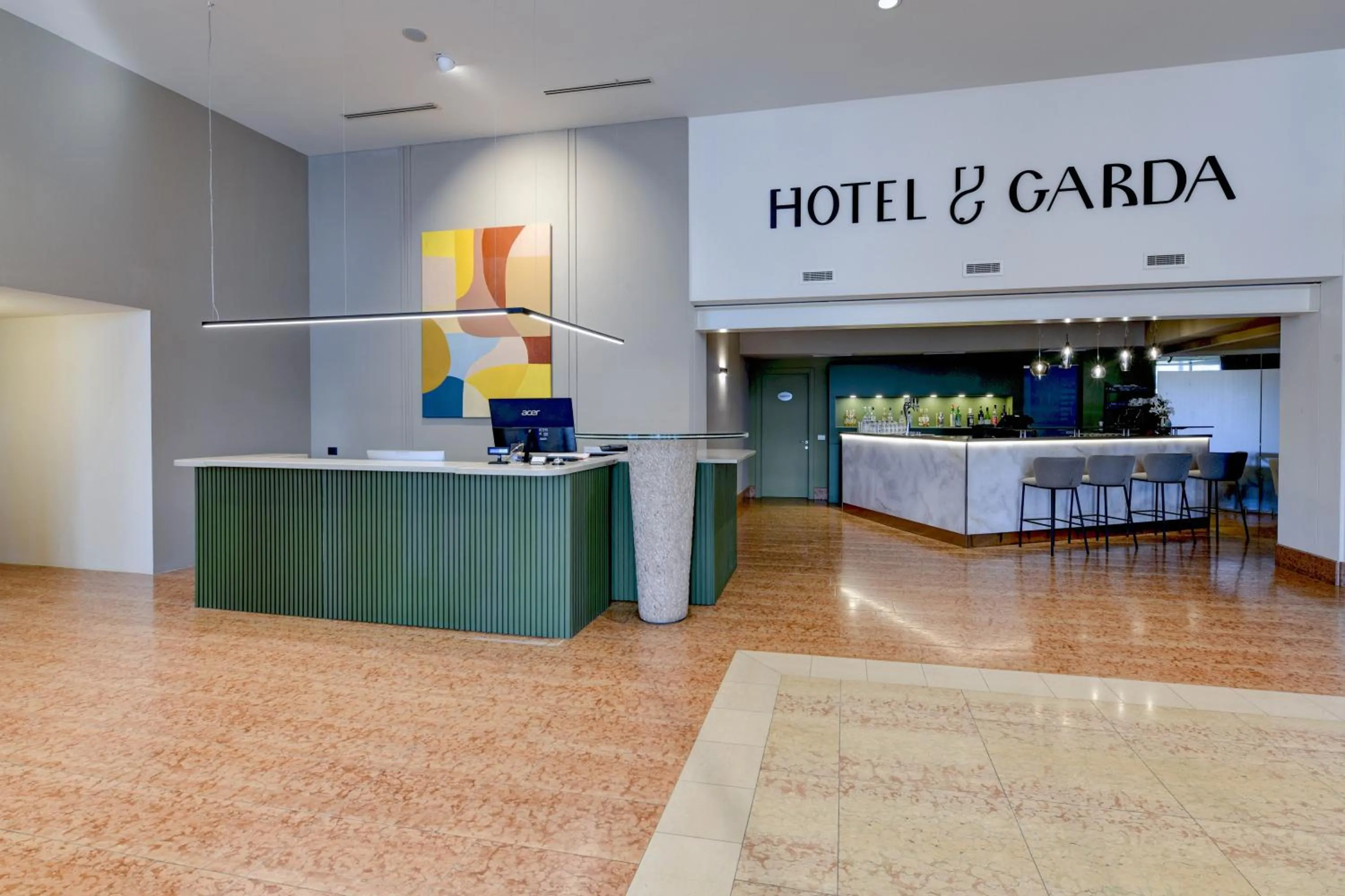Lobby or reception in Hotel Garda