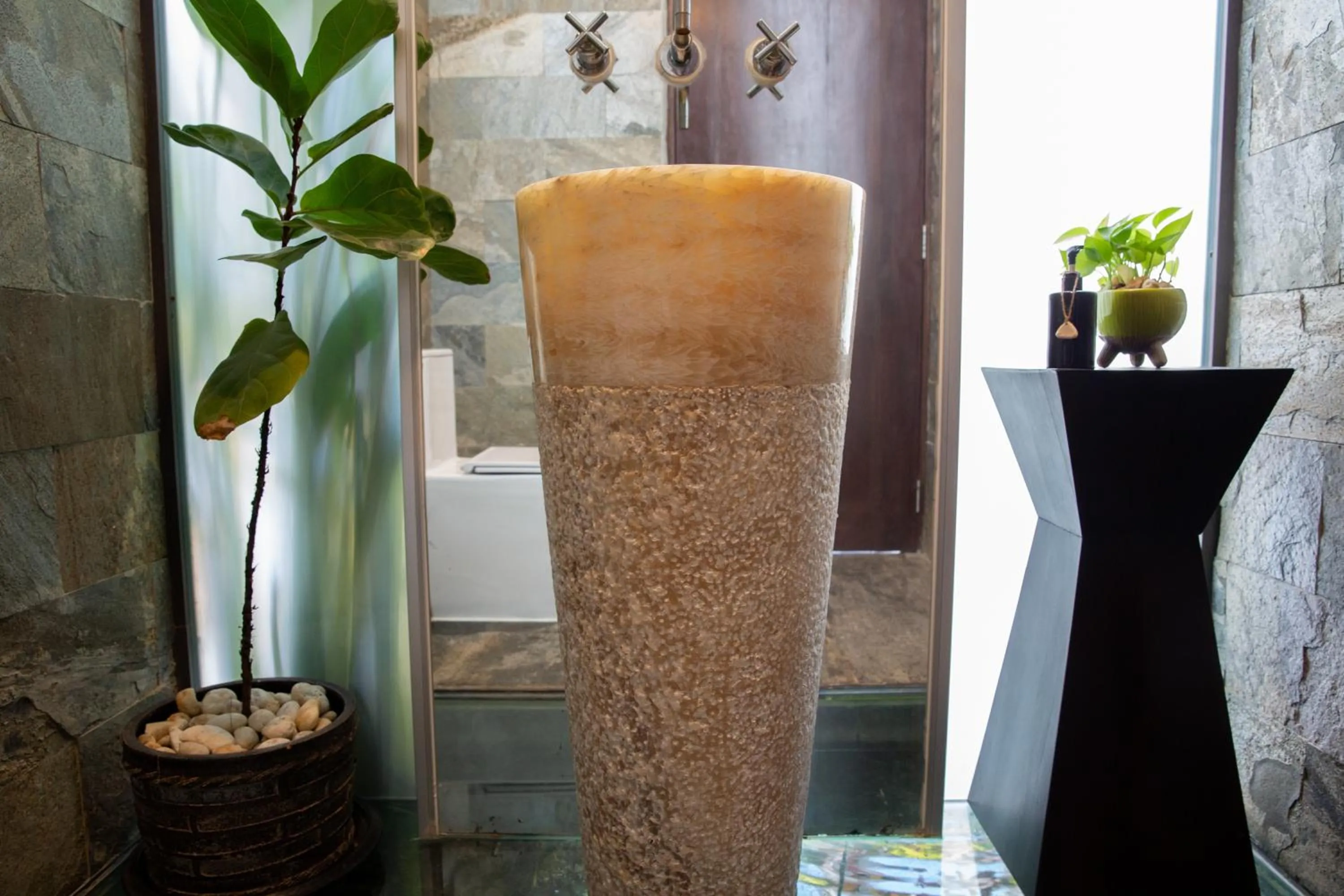 Toilet in Villa U - 3BR Beachfront Haven