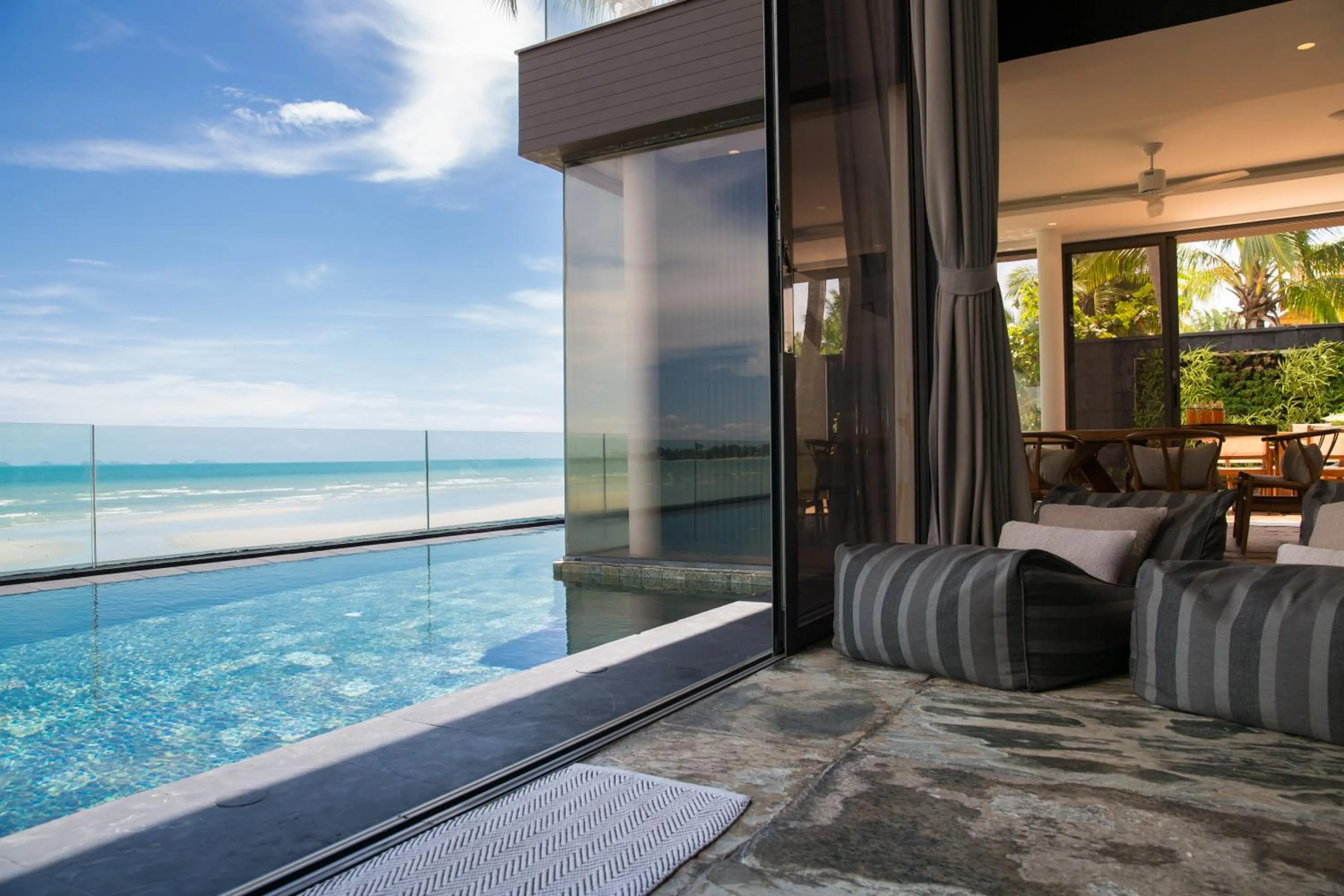 Living room in Villa U - 3BR Beachfront Haven