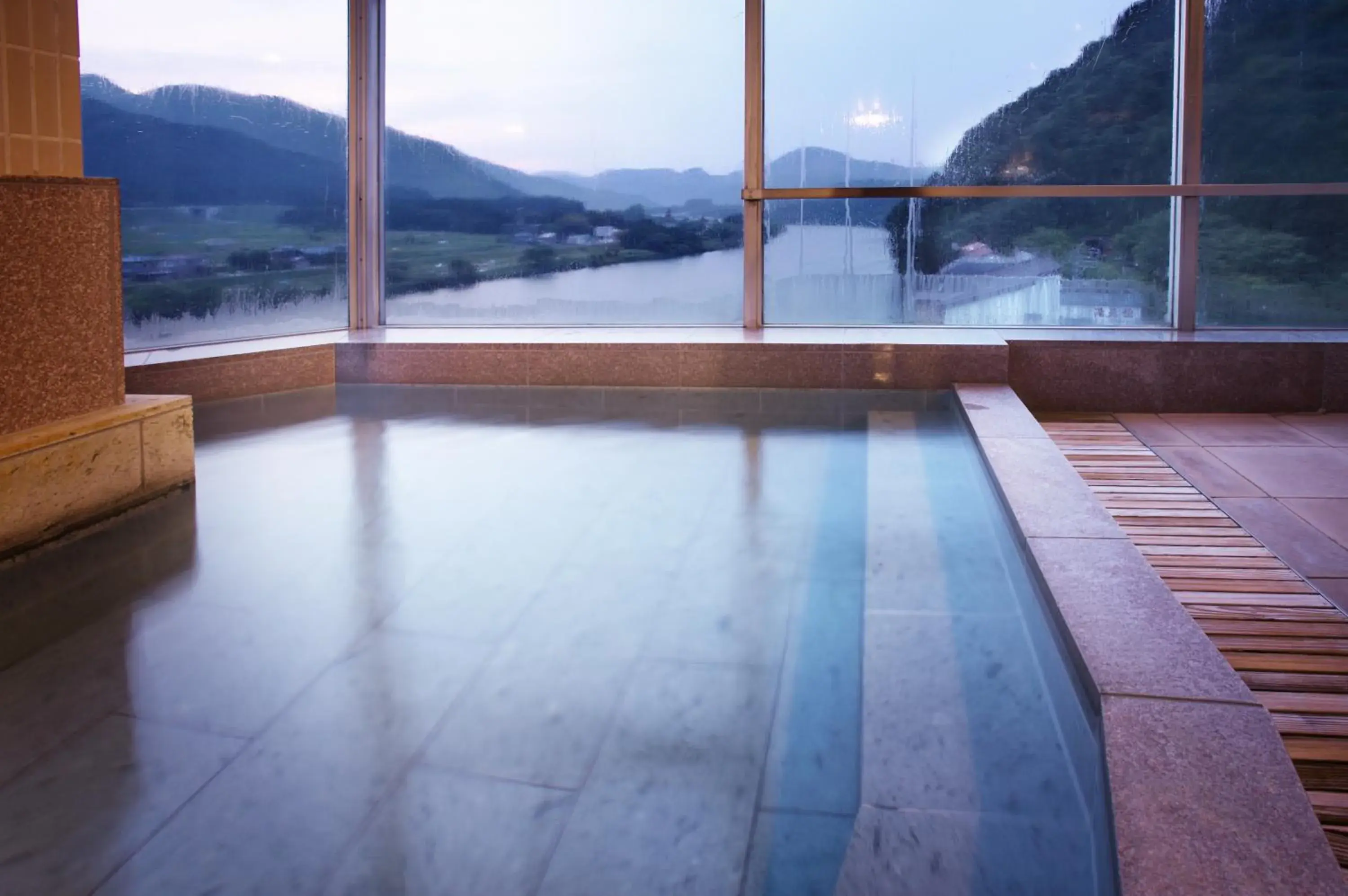 Hot Spring Bath in Satorikan Hot Spring Bath in Satorikan