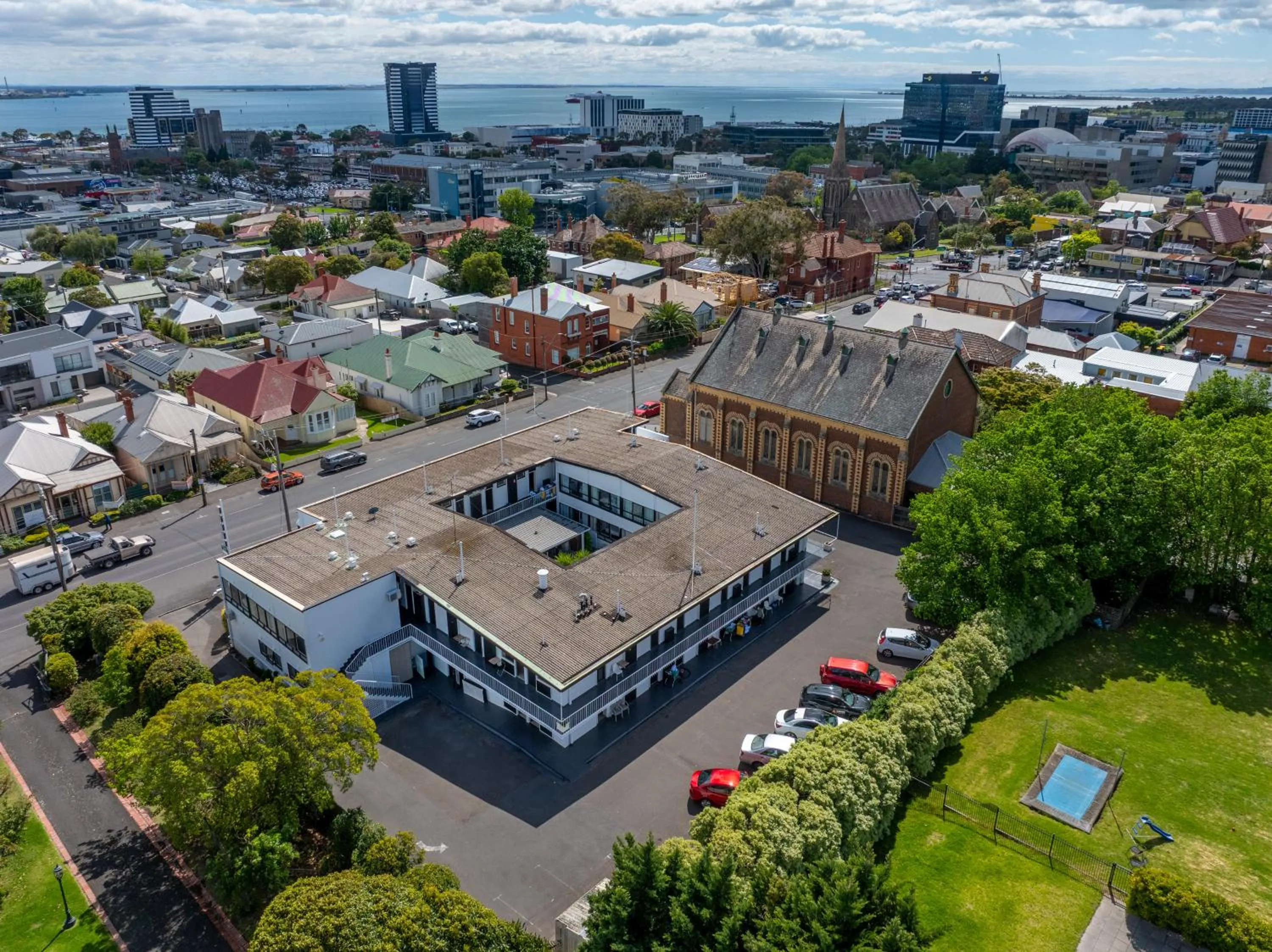 Bird's eye view in Kingsway Motel Geelong
