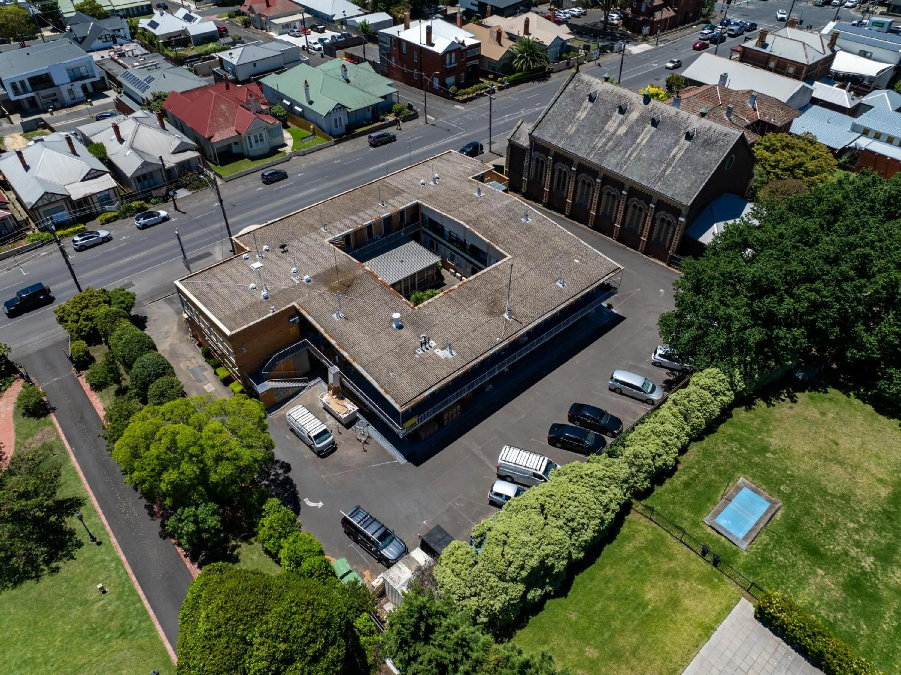 Bird's eye view in Kingsway Motel Geelong