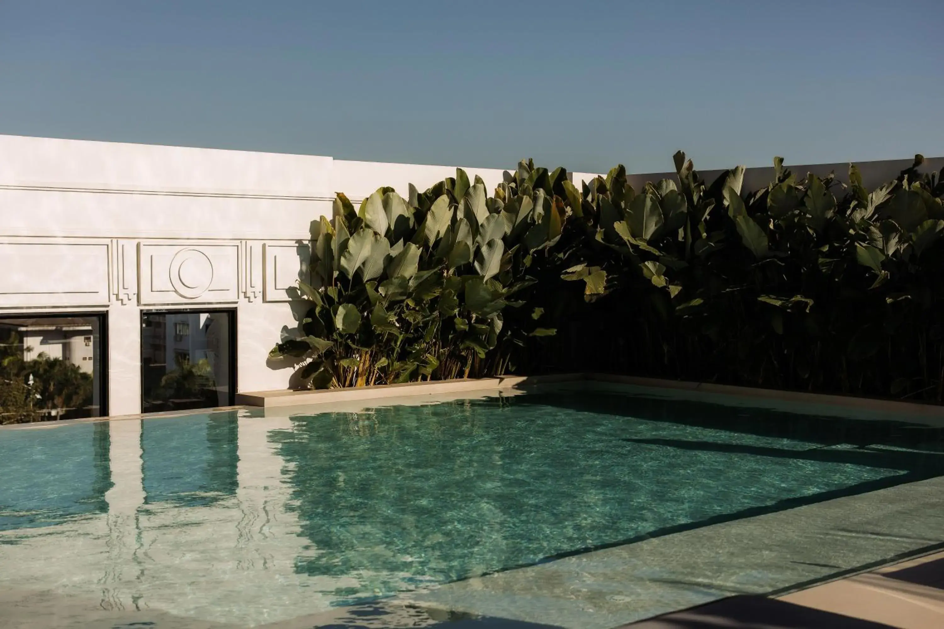 Pool view in Souphattra Hotel Vientiane Pool view in Souphattra Hotel Vientiane