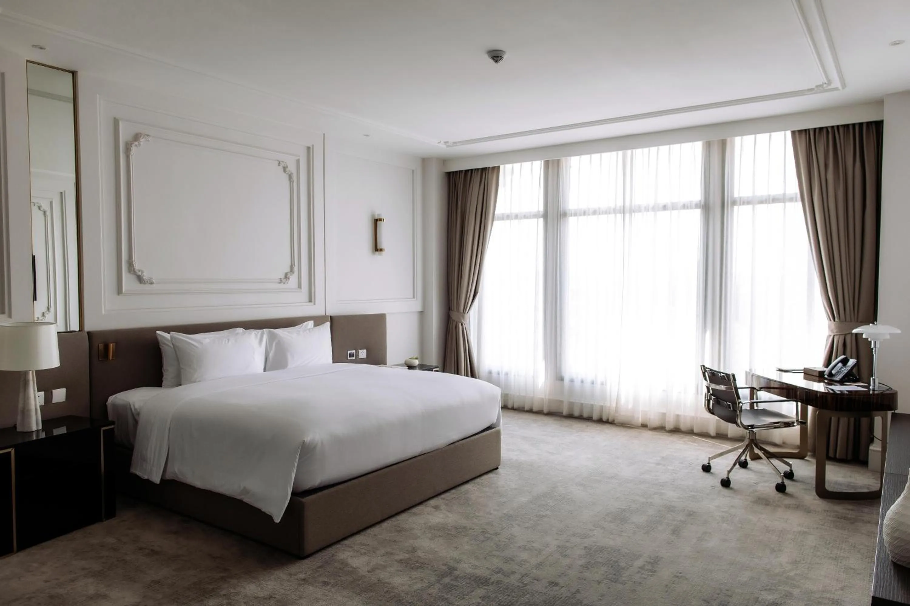 Bed in Souphattra Hotel Vientiane