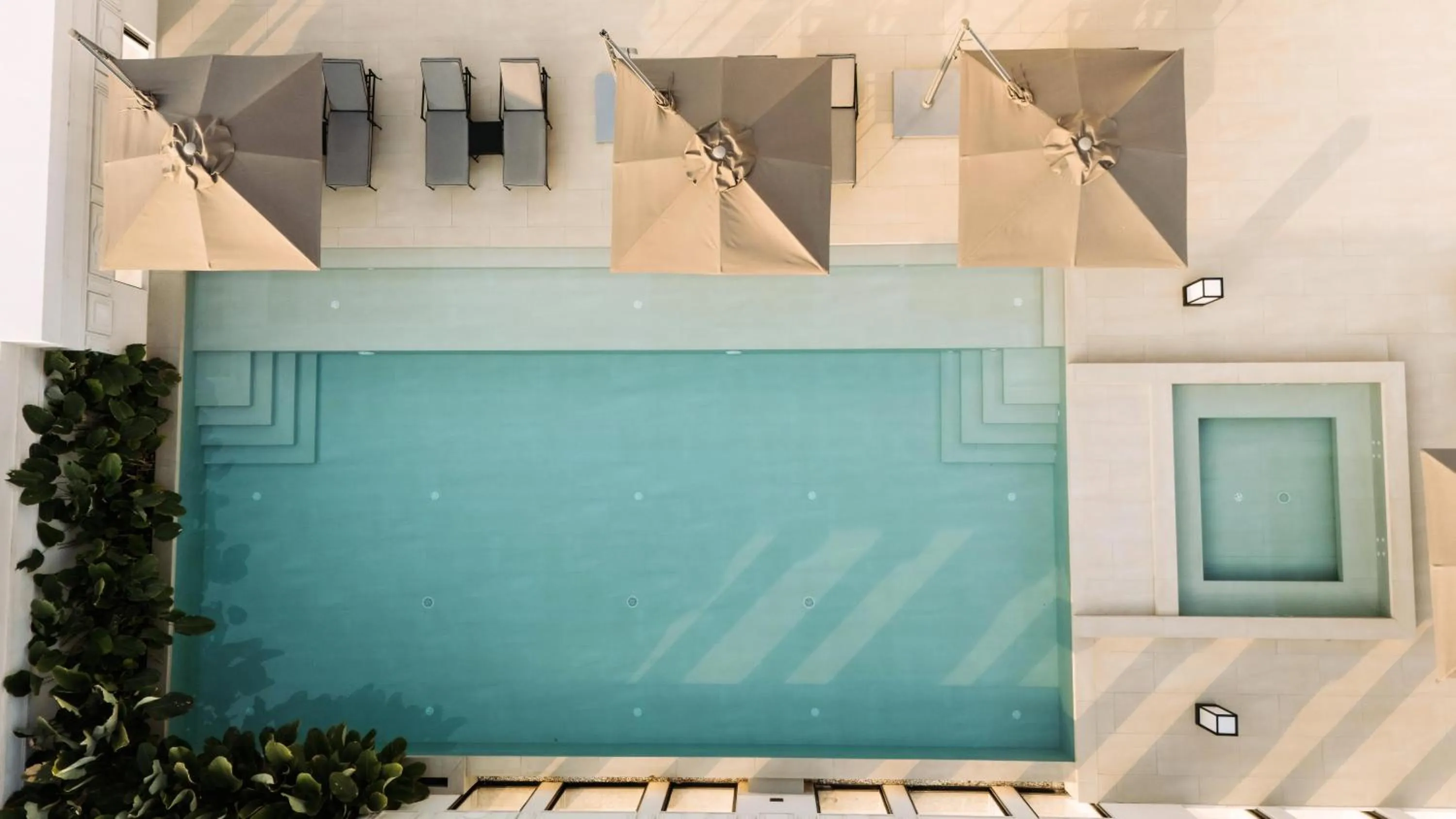 Pool view in Souphattra Hotel Vientiane