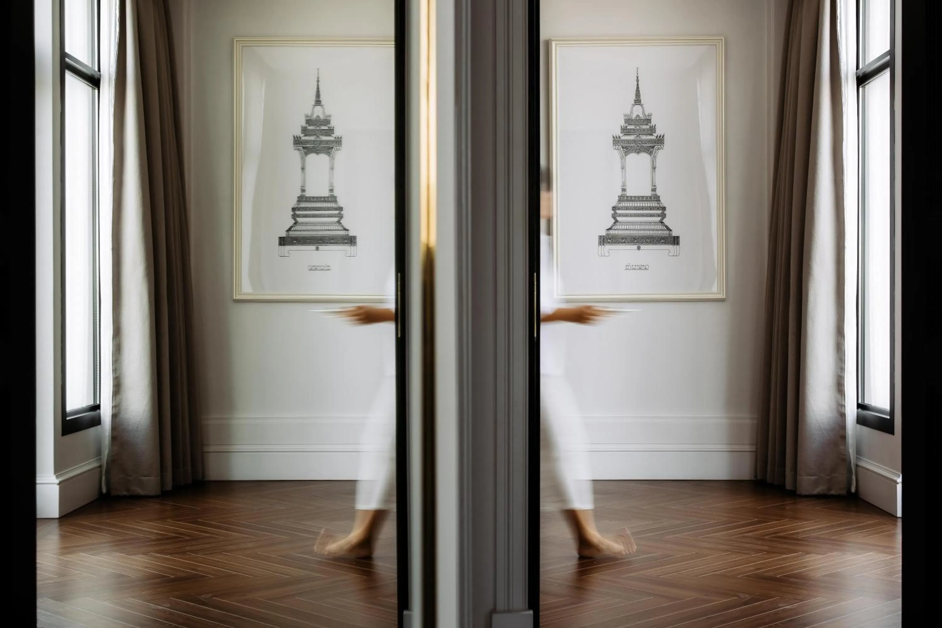 Decorative detail in Souphattra Hotel Vientiane