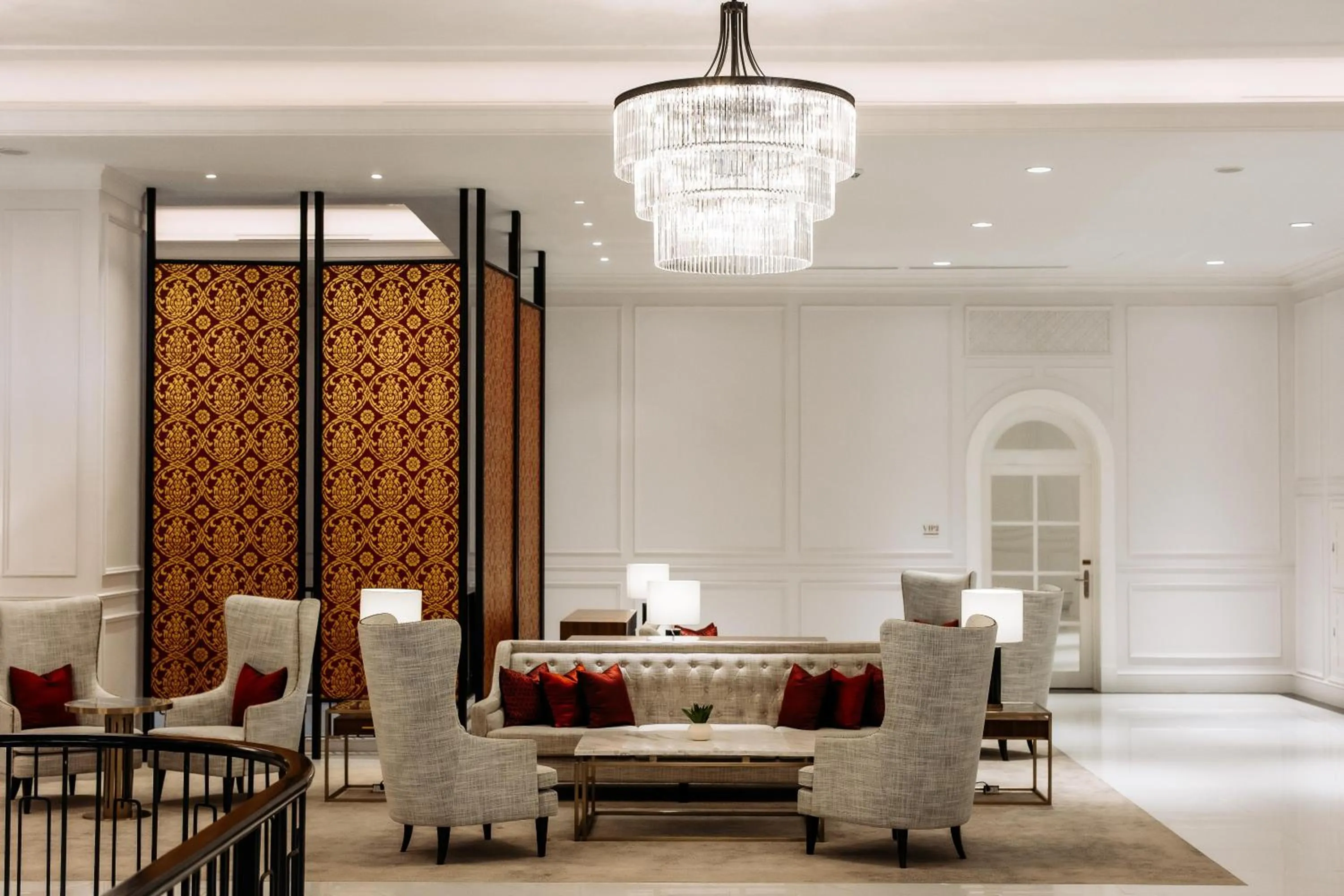 Seating area in Souphattra Hotel Vientiane