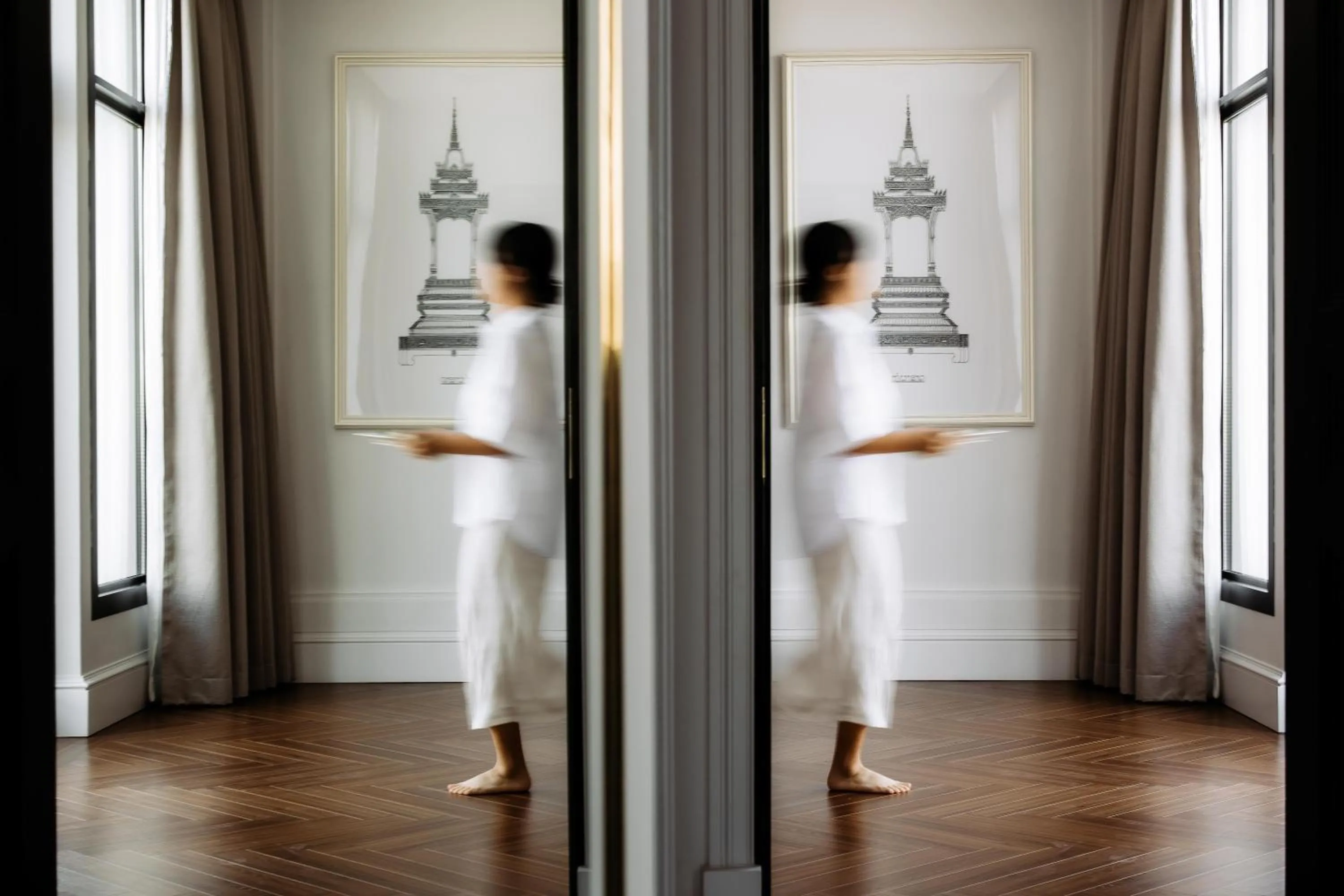 Decorative detail in Souphattra Hotel Vientiane