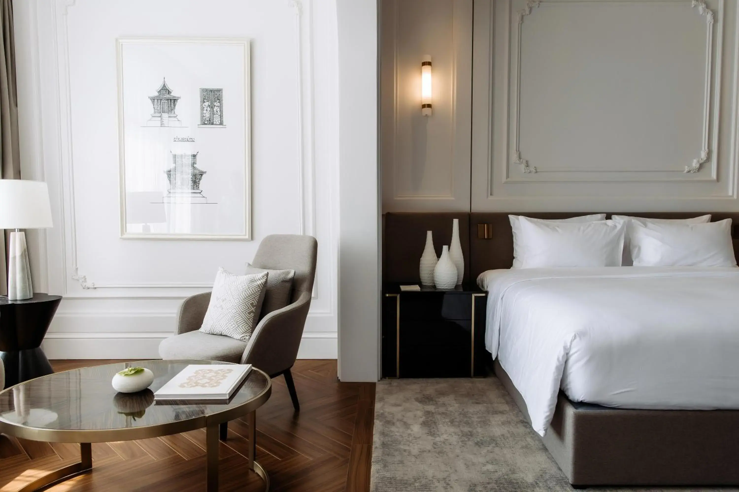 Bed in Souphattra Hotel Vientiane Bed in Souphattra Hotel Vientiane