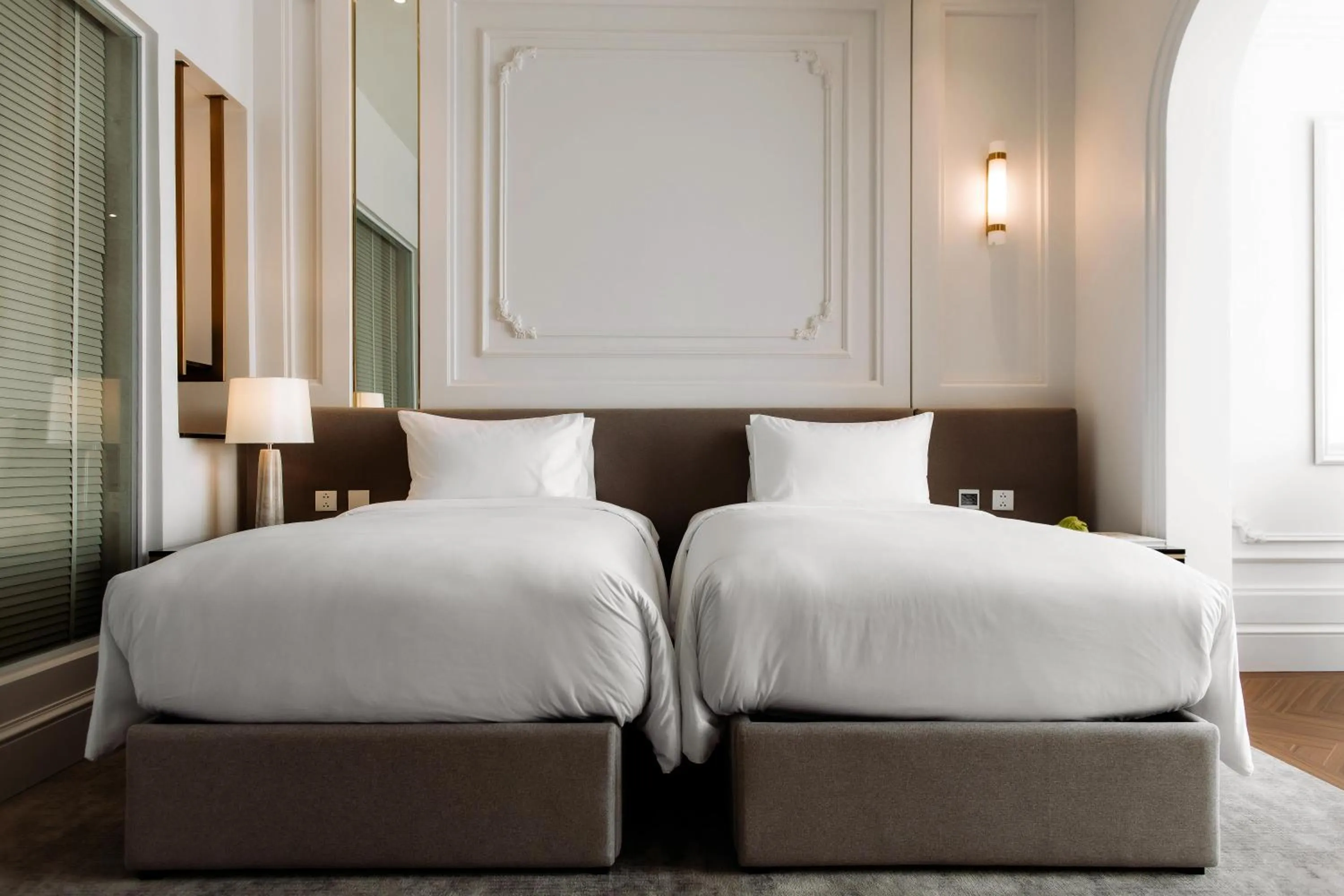 Bed in Souphattra Hotel Vientiane