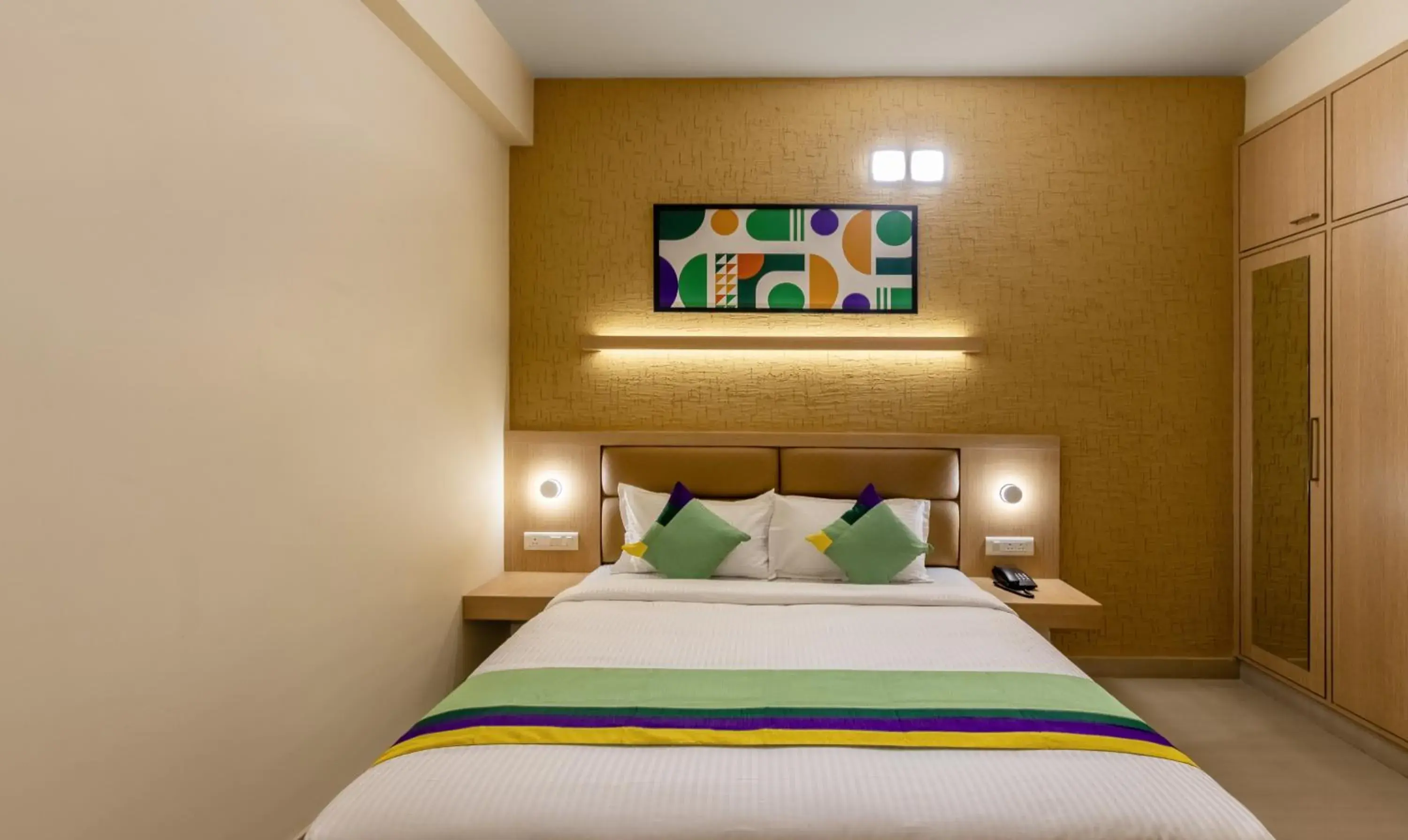 Bedroom, Bed in Treebo Premium Nestlay Rooms Nungambakkam Bedroom, Bed in Treebo Premium Nestlay Rooms Nungambakkam