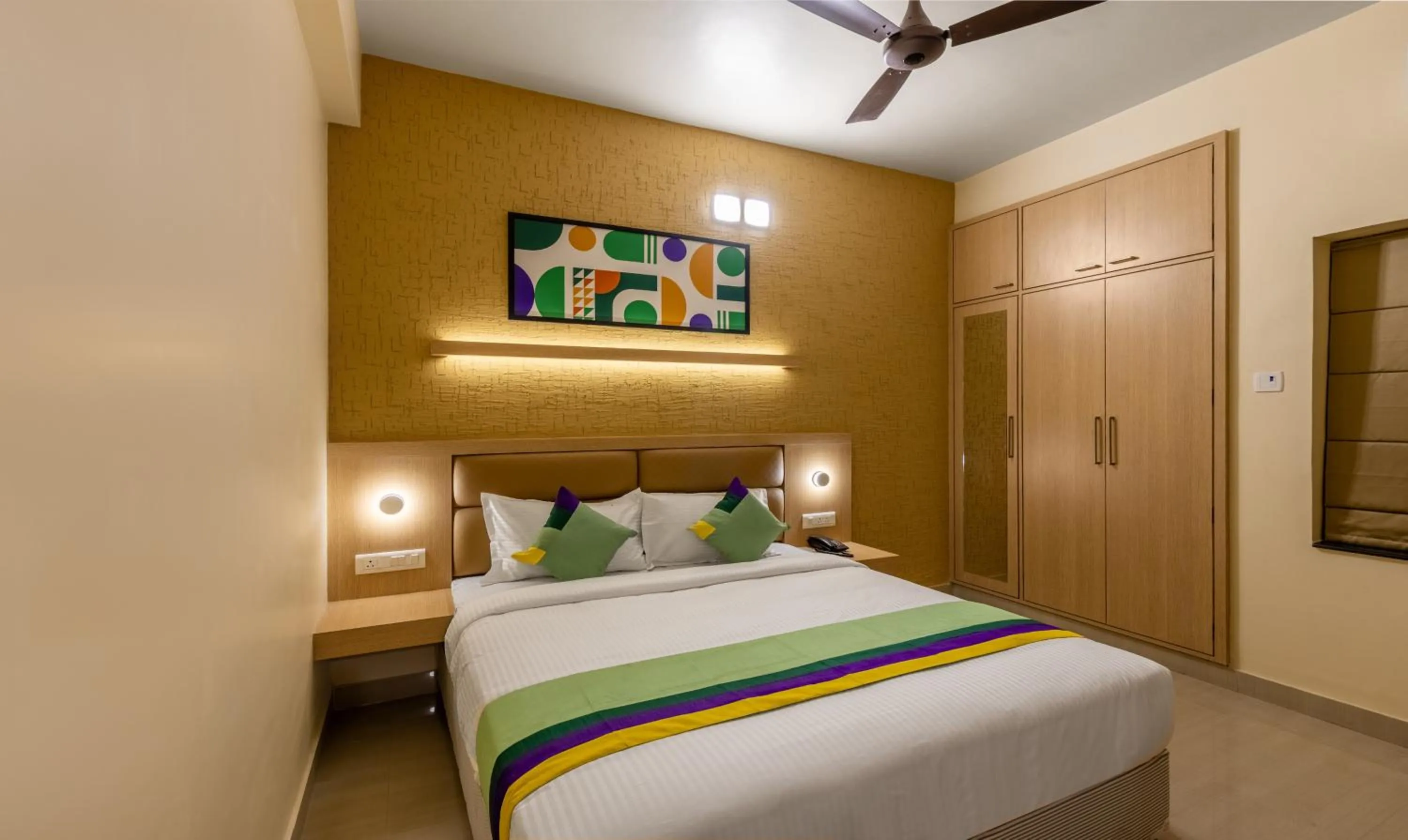 Bedroom, Bed in Treebo Premium Nestlay Rooms Nungambakkam
