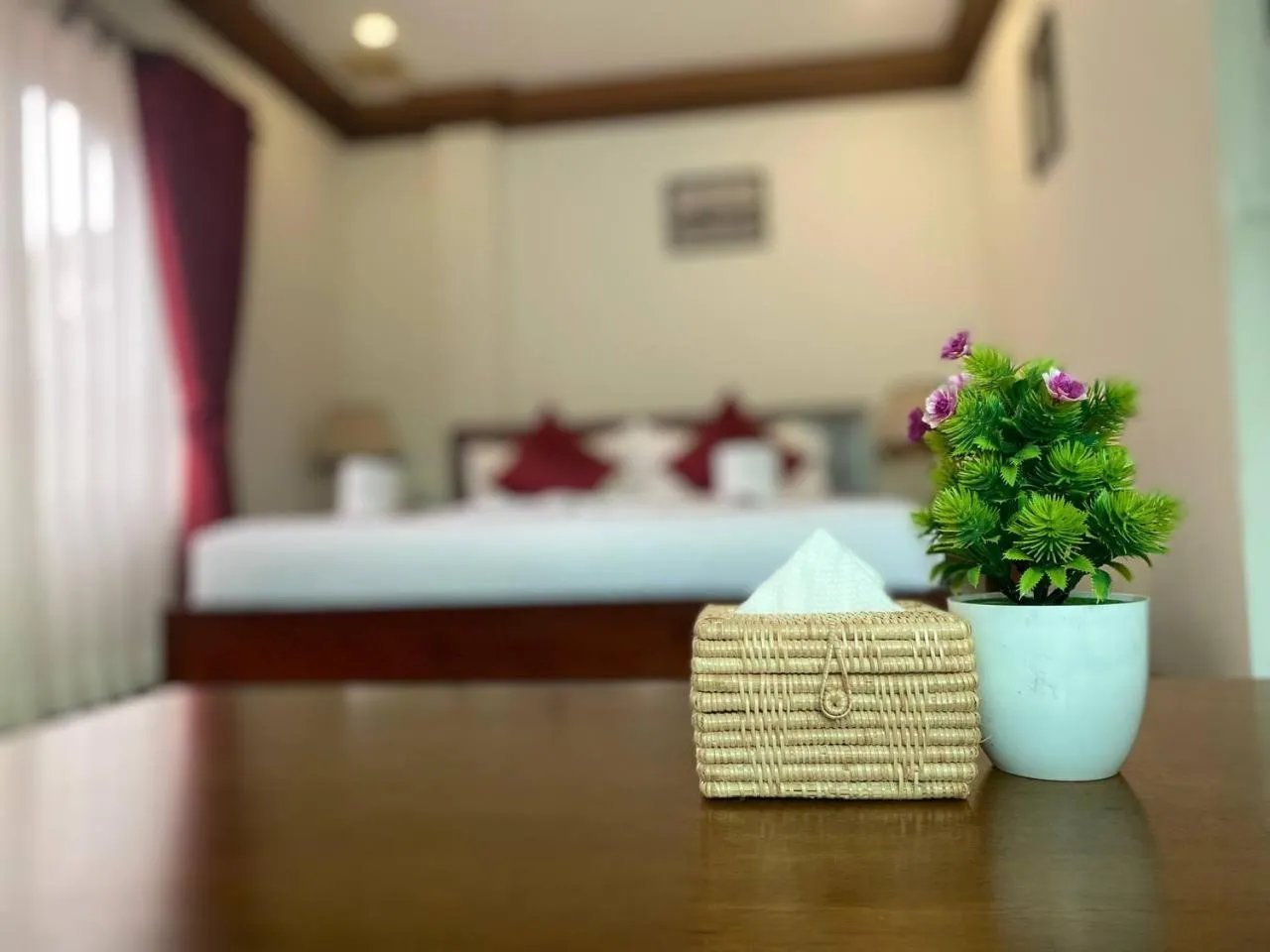 Bed in RubyLand Hotel