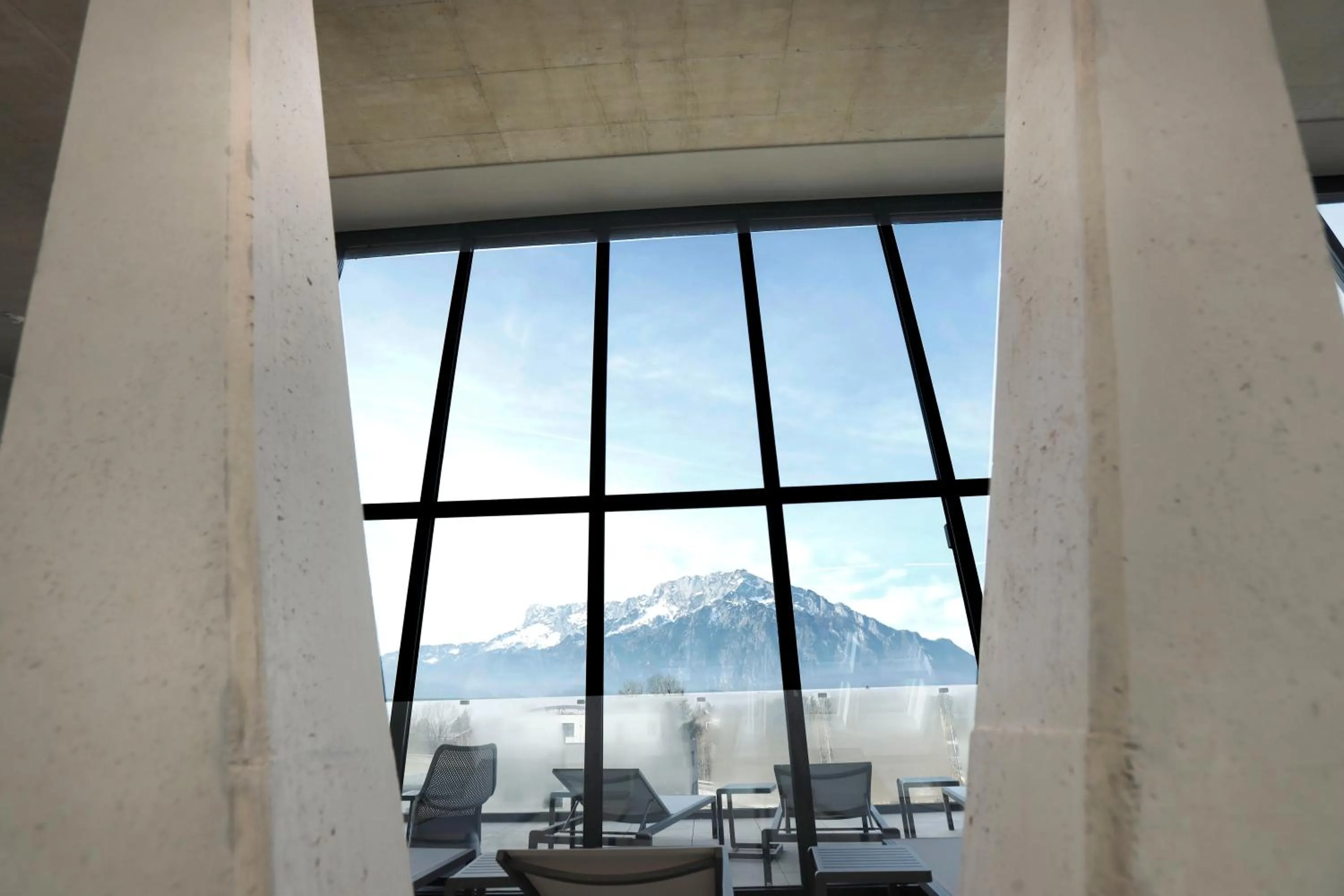 Mountain view in Hotel im Zentrum für Visionen