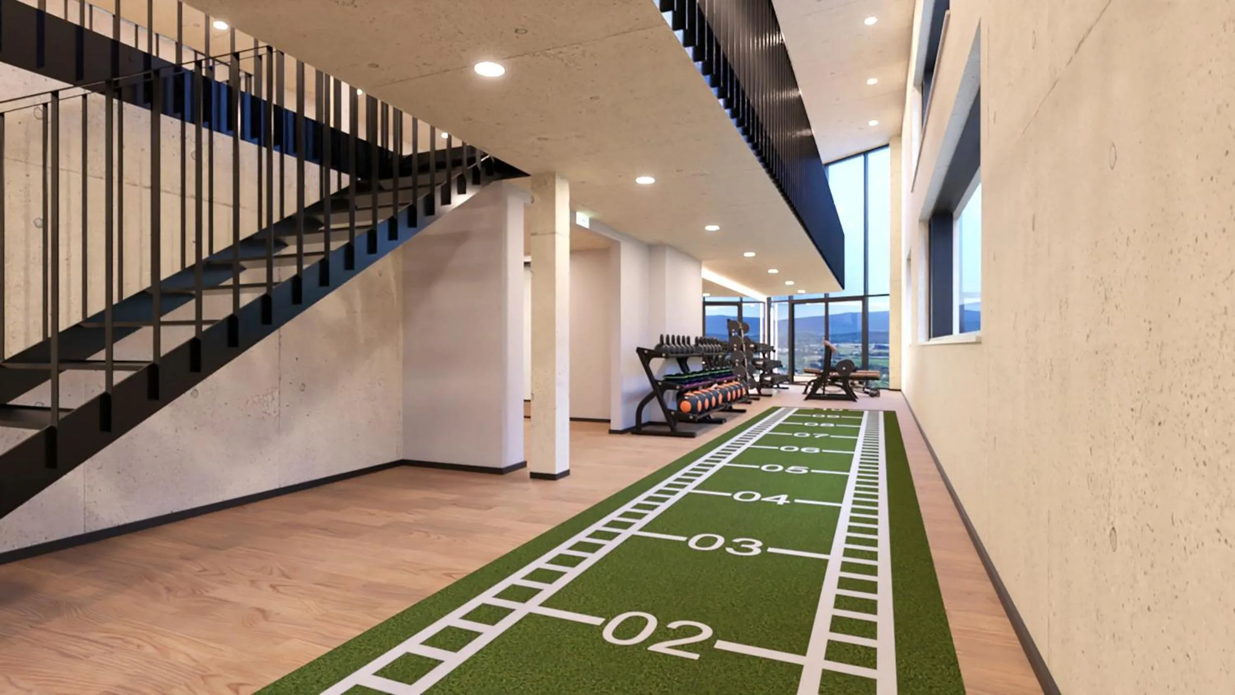 Fitness centre/facilities in Hotel im Zentrum für Visionen