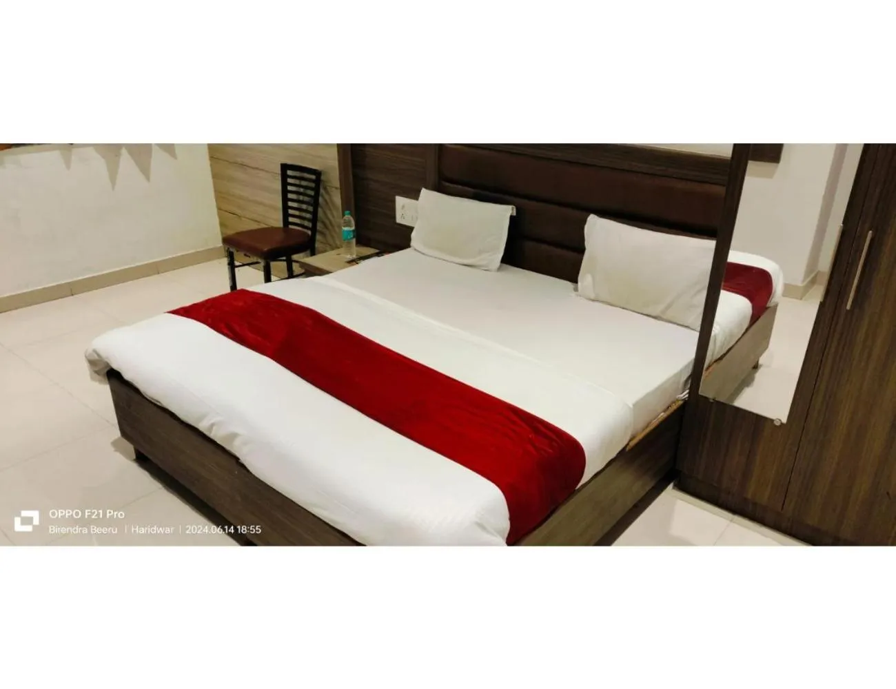 Bed in Hotel Ganges Park, Haridwar