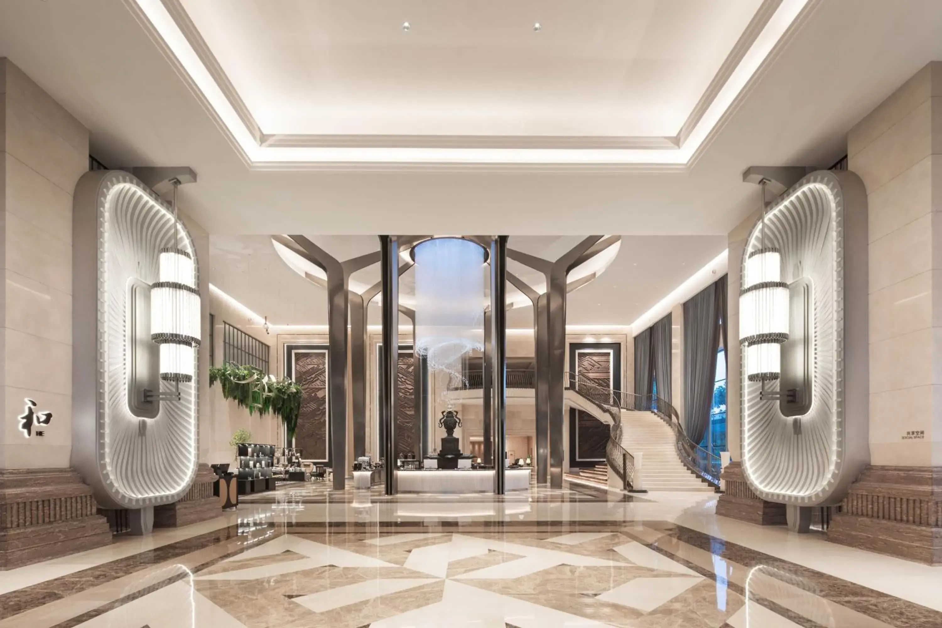 Lobby or reception in Wanda Yi Yangzhou Lobby or reception in Wanda Yi Yangzhou