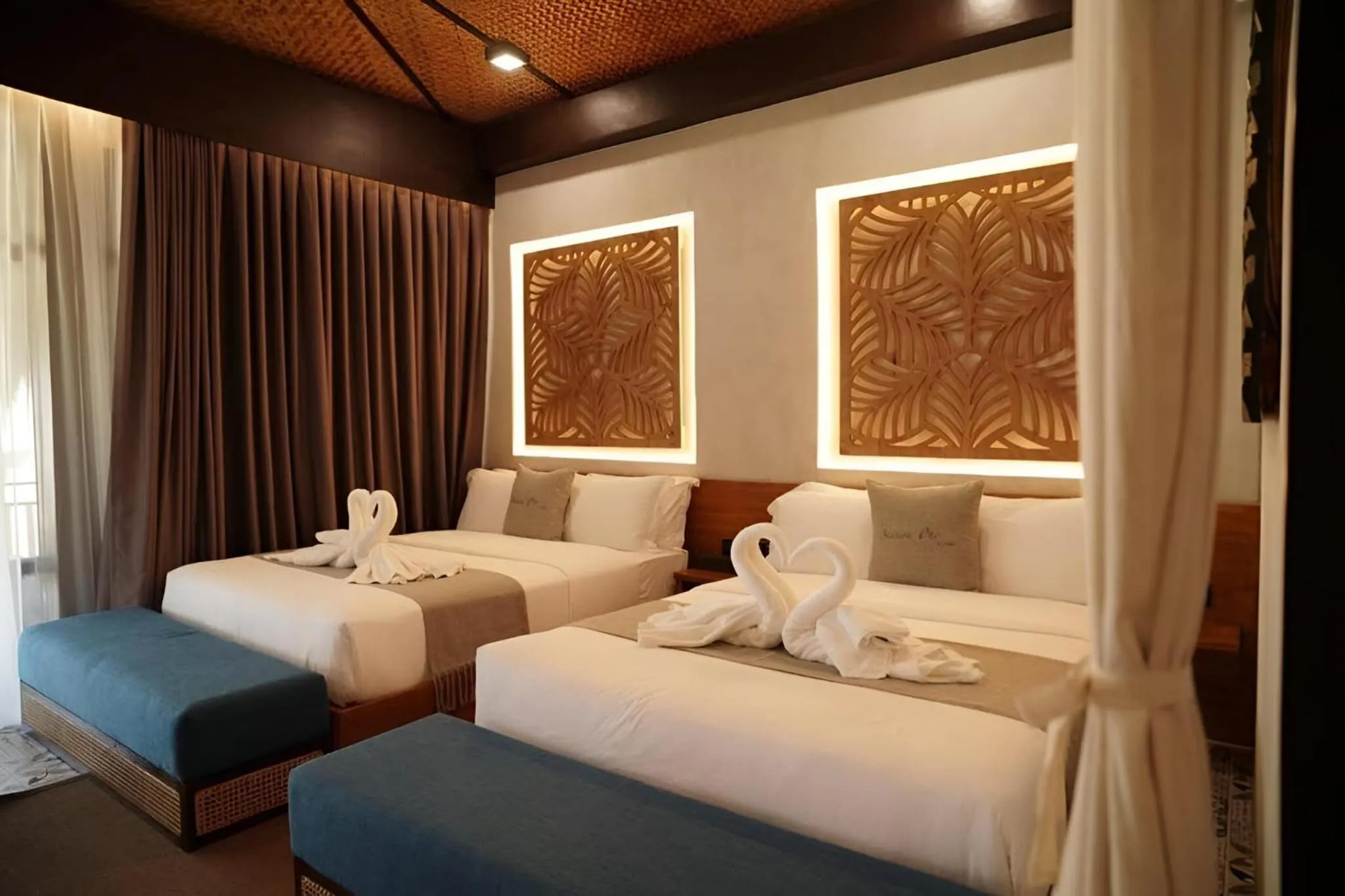 Bed in Station One Beach Resort