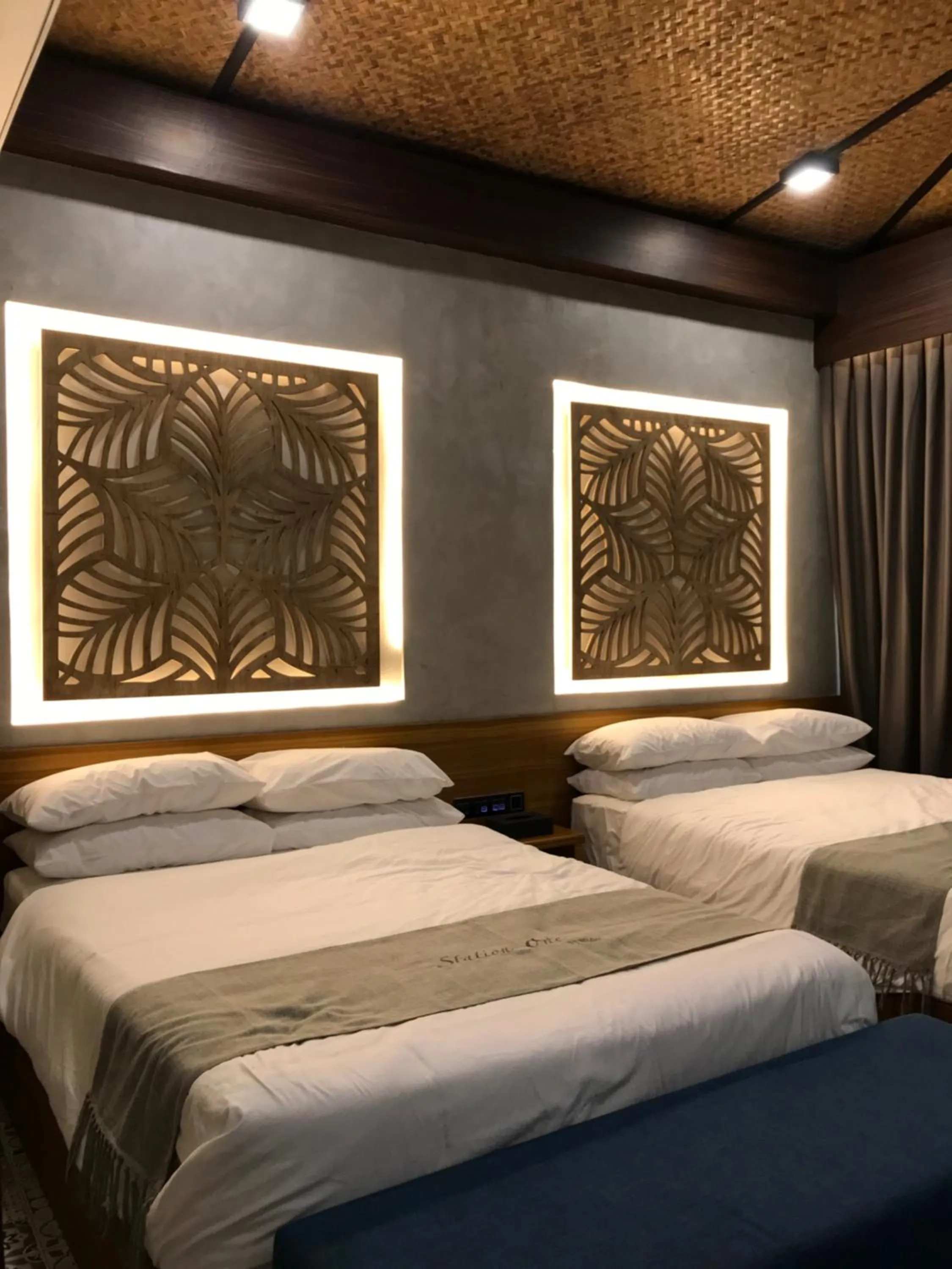 Bed in Station One Beach Resort