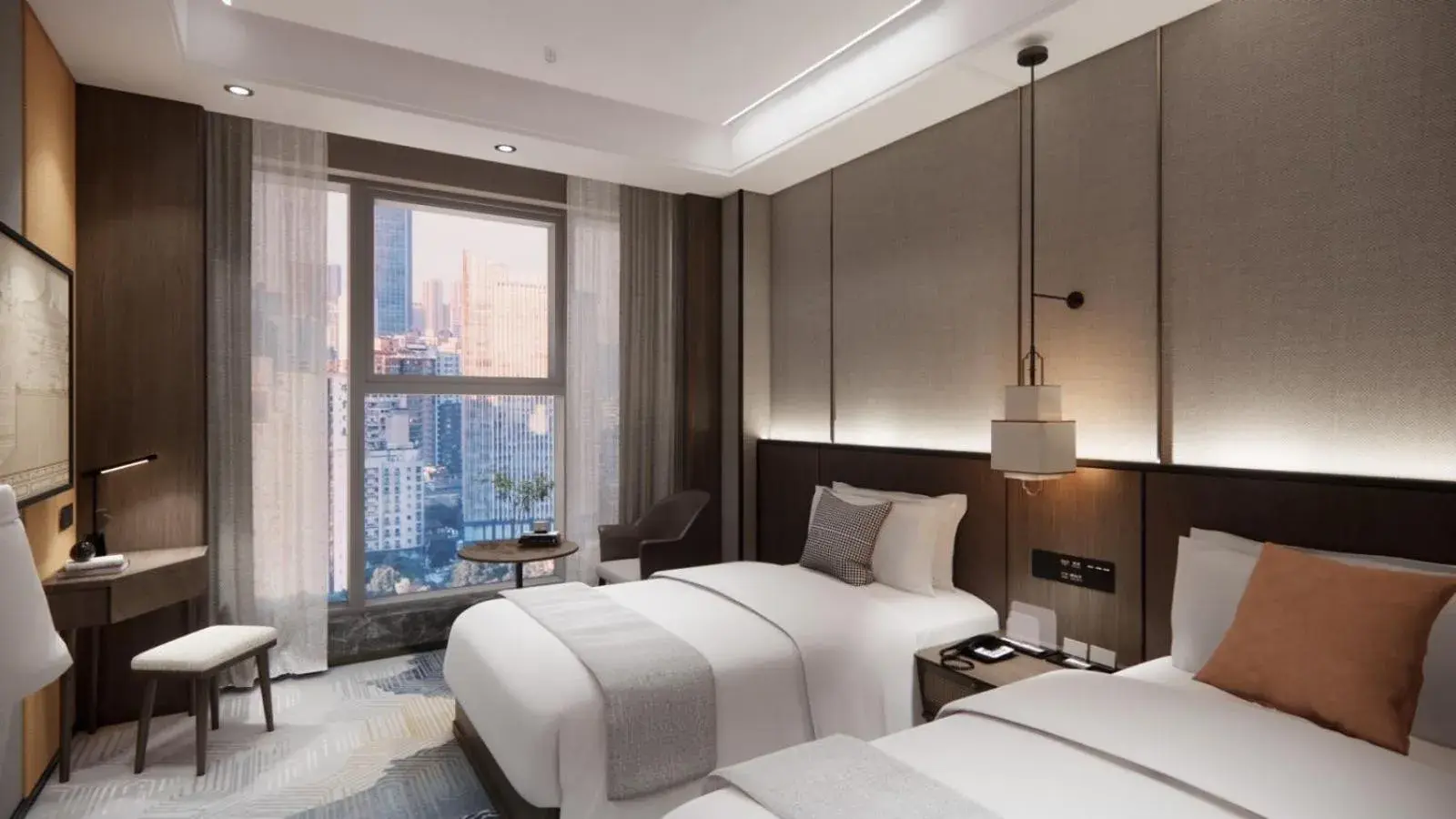 Superior Twin Room with Cloud View - Non-Smoking in Hawthorn by Wyndham Changsha Furong Superior Twin Room with Cloud View - Non-Smoking in Hawthorn by Wyndham Changsha Furong