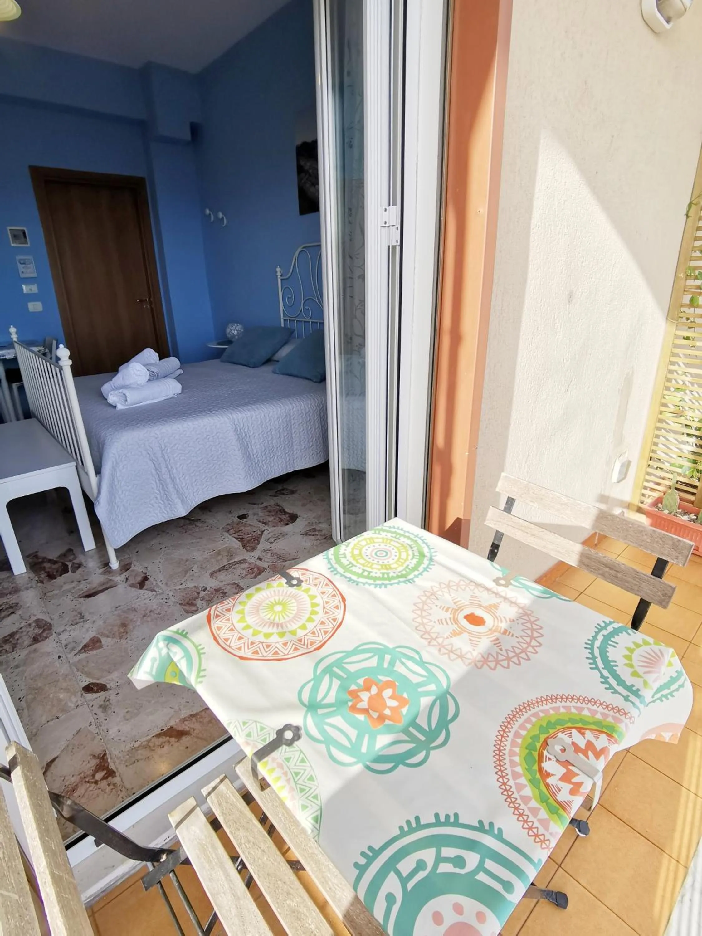 Balcony/Terrace, Bed in B&B MiraValle Agrigento